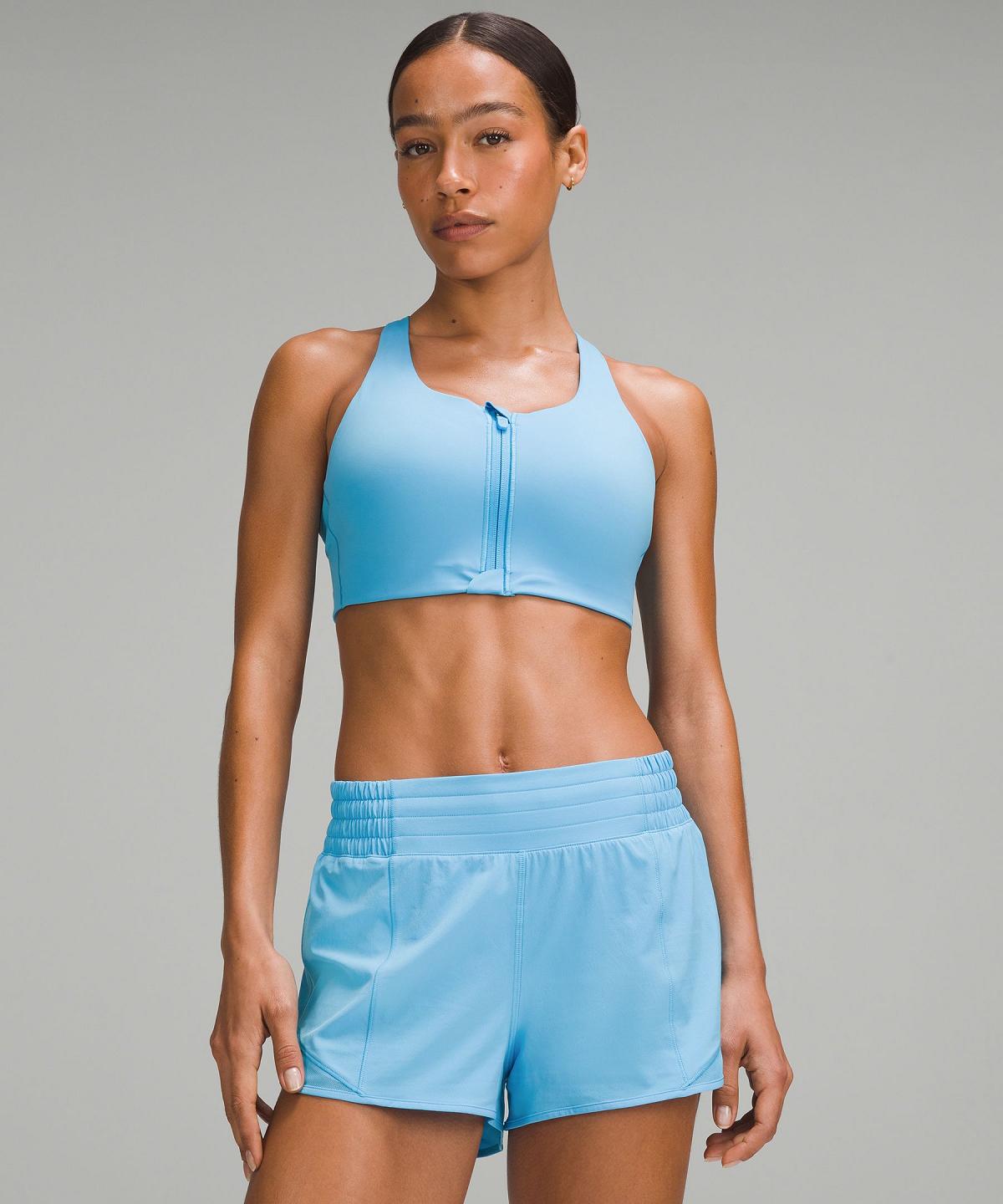 Blue Light Women Lululemon Energy High Support Zip-Front Sports Bra | AU_LuLu35787