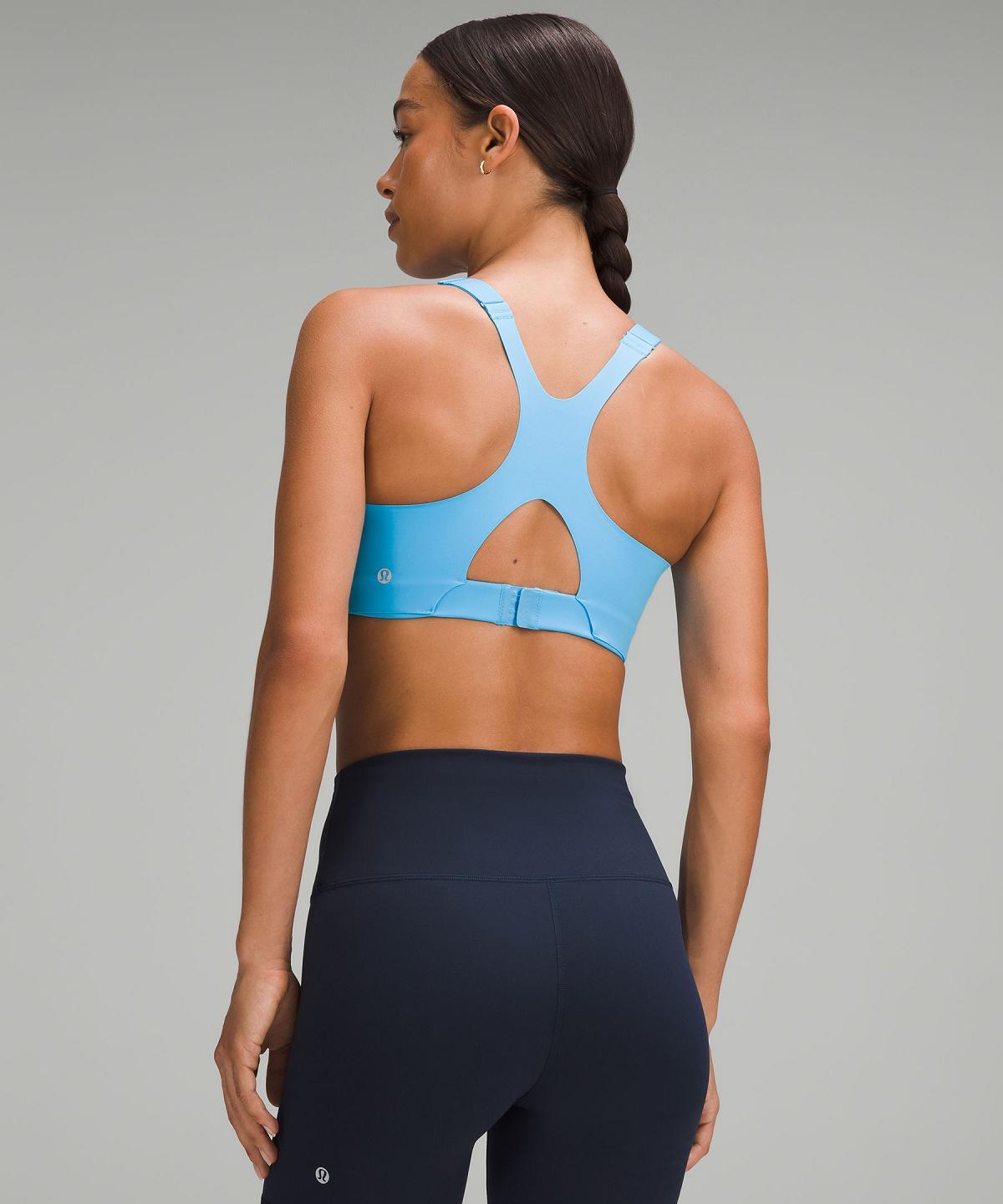 Blue Light Women Lululemon Ultralu Square-Neck Workout Sports Bra | AU_LuLu77391