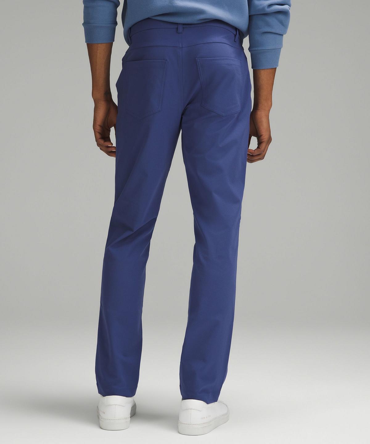 Blue Men Lululemon ABC Classic-Fit 5 Pocket 37"L Pants | AU_LuLu94157