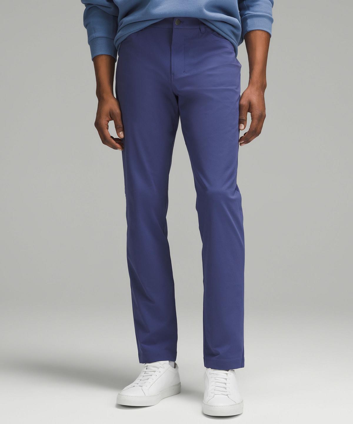 Blue Men Lululemon ABC Classic-Fit 5 Pocket 37"L Trousers | AU_LuLu14649