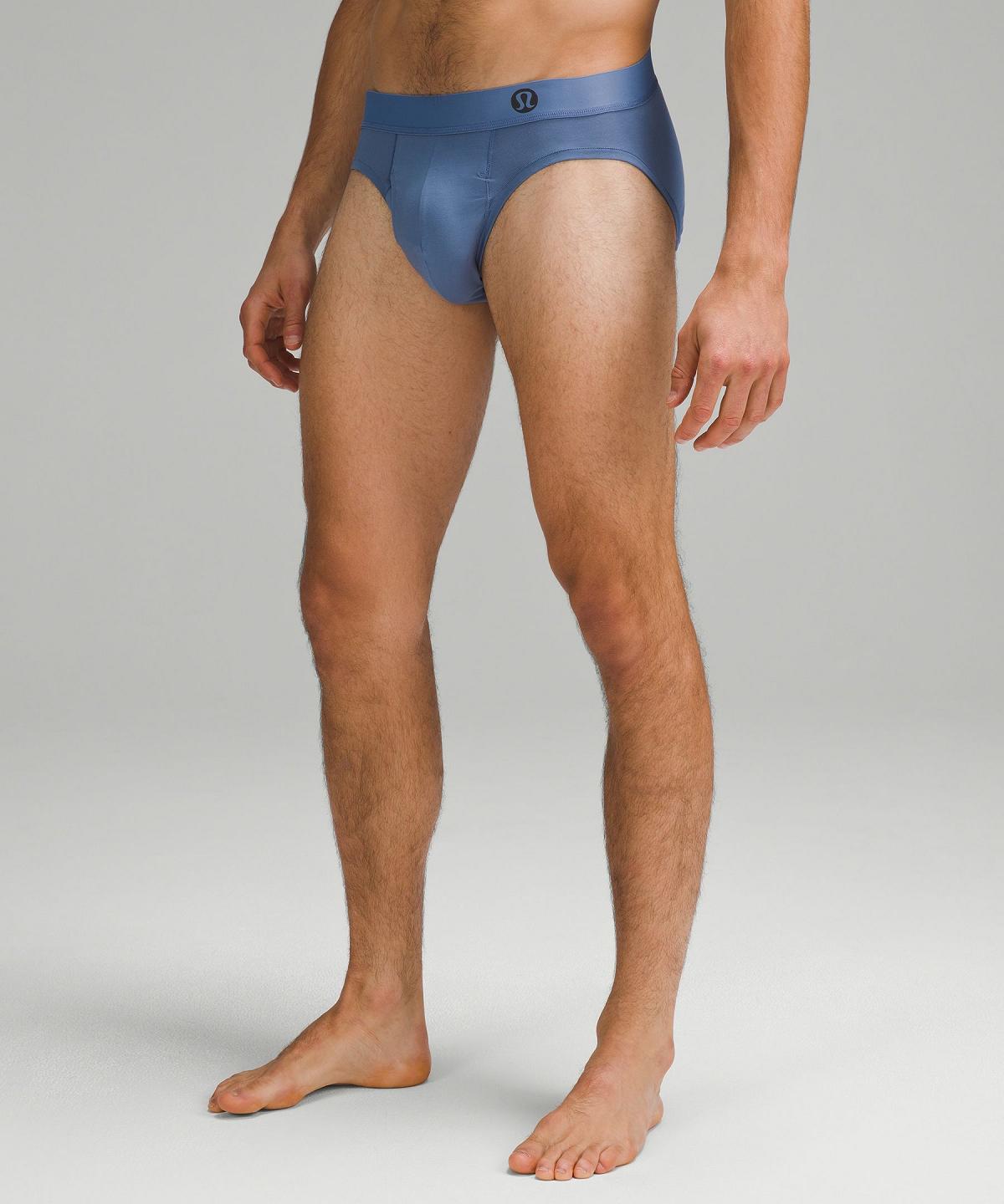 Blue Men Lululemon Always In Motion Brief with Fly Underwear | AU_LuLu51691