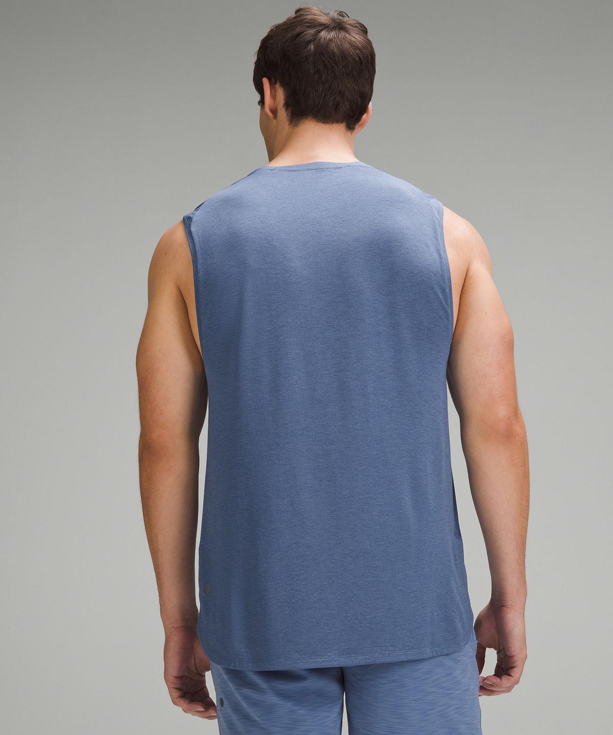 Blue Men Lululemon Balancer Tank Top Shirts | AU_LuLu52181