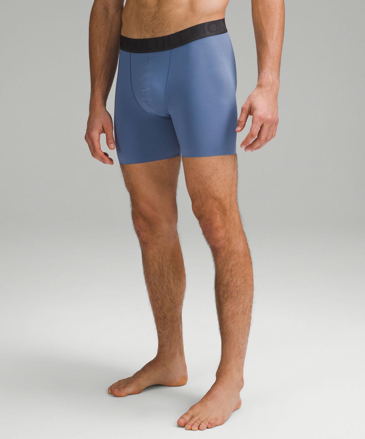 Blue Men Lululemon Built to Move Boxer 5" Underwear | AU_LuLu17962