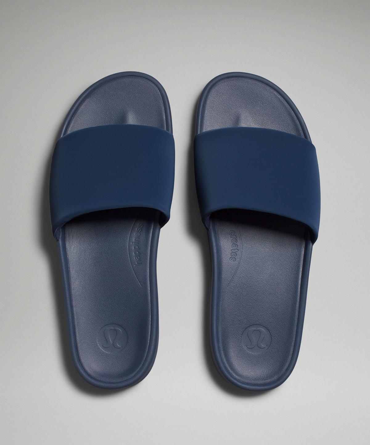 Blue Men Lululemon Restfeel Slide Shoes | AU_LuLu52993