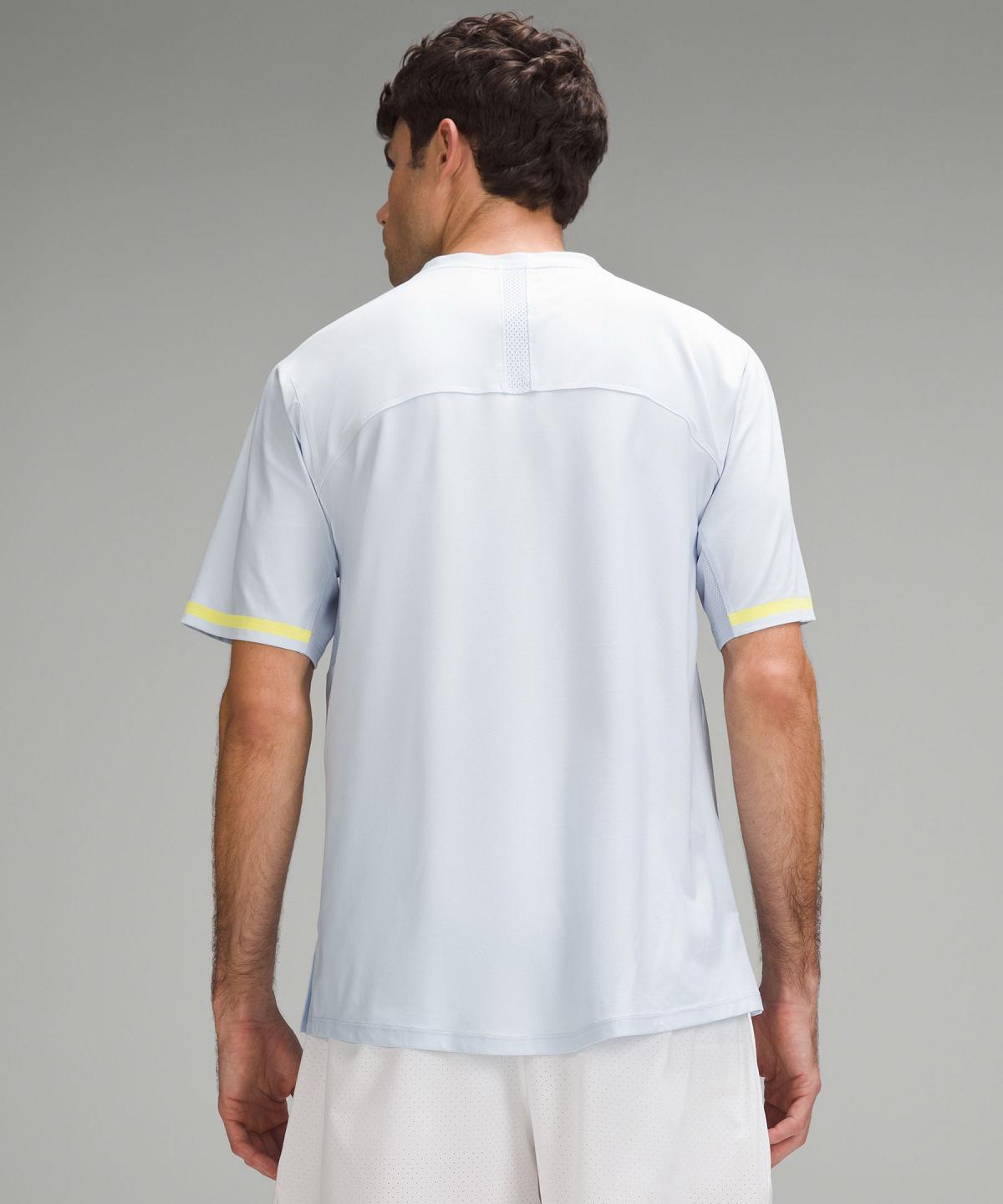 Blue Men Lululemon Tennis Short-Sleeve Shirts | AU_LuLu50498