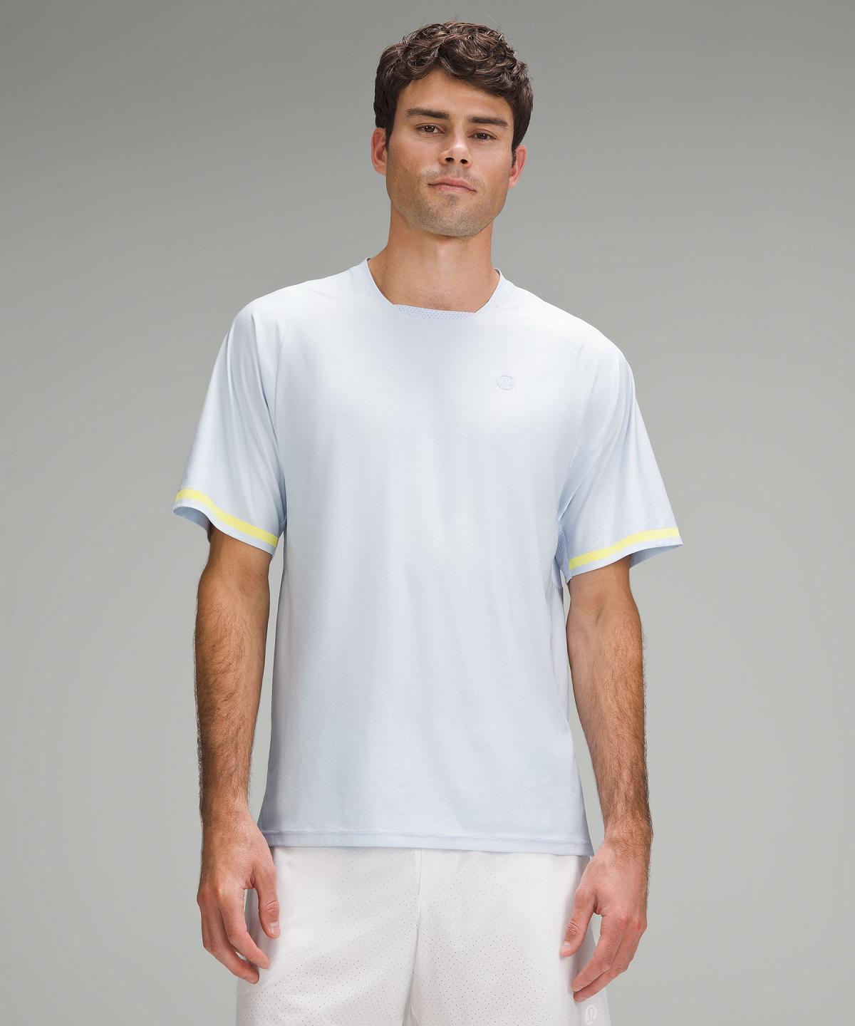 Blue Men Lululemon Tennis Short-Sleeve Shirts | AU_LuLu50498