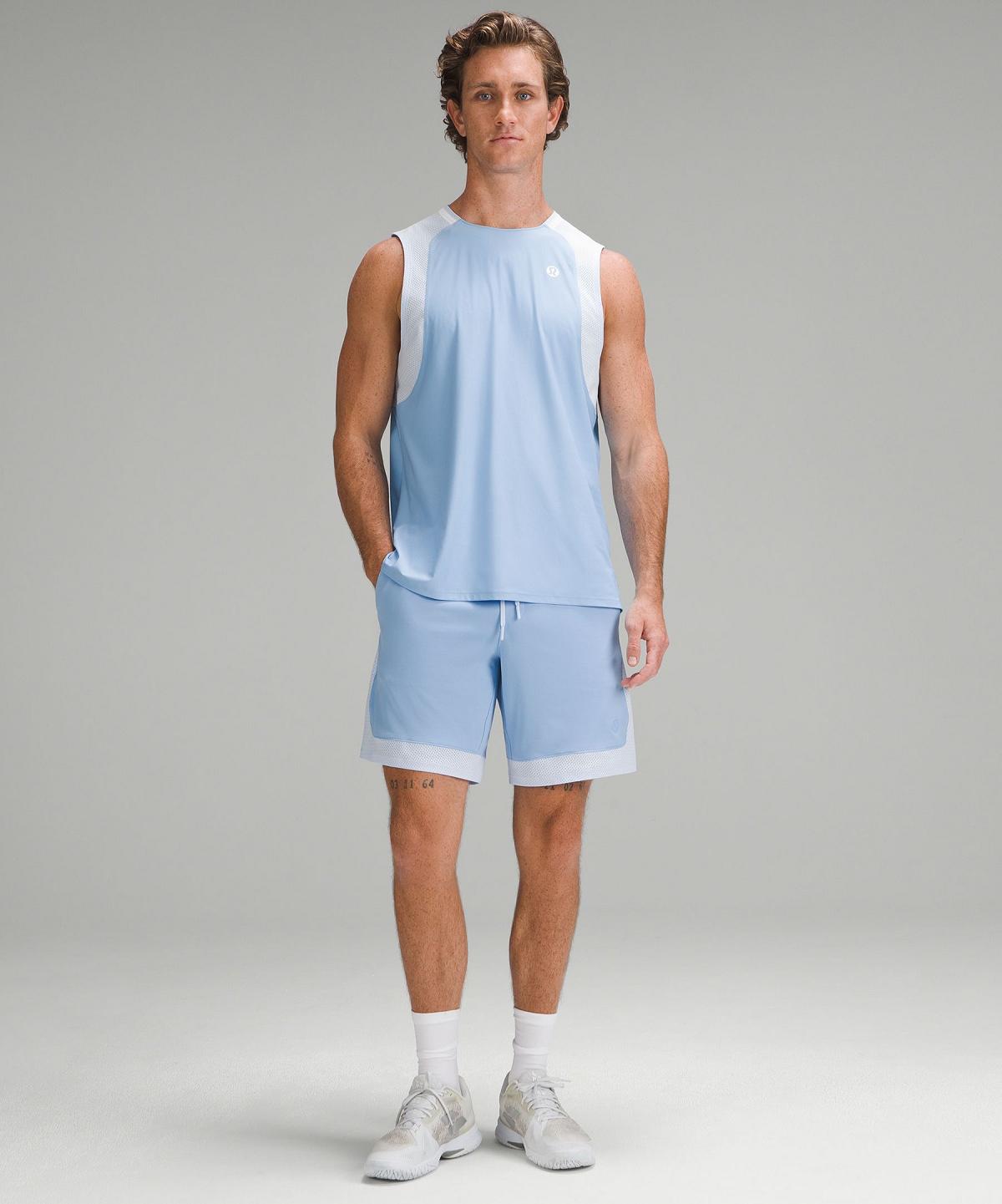 Blue Men Lululemon Tennis Sleeveless Shirts | AU_LuLu47010