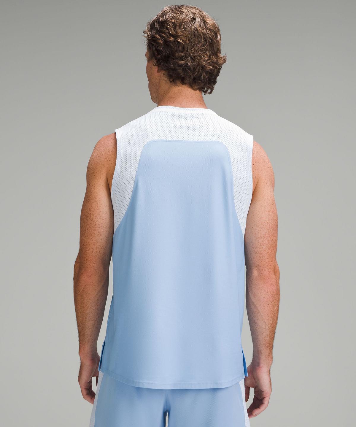 Blue Men Lululemon Tennis Sleeveless Shirts | AU_LuLu47010