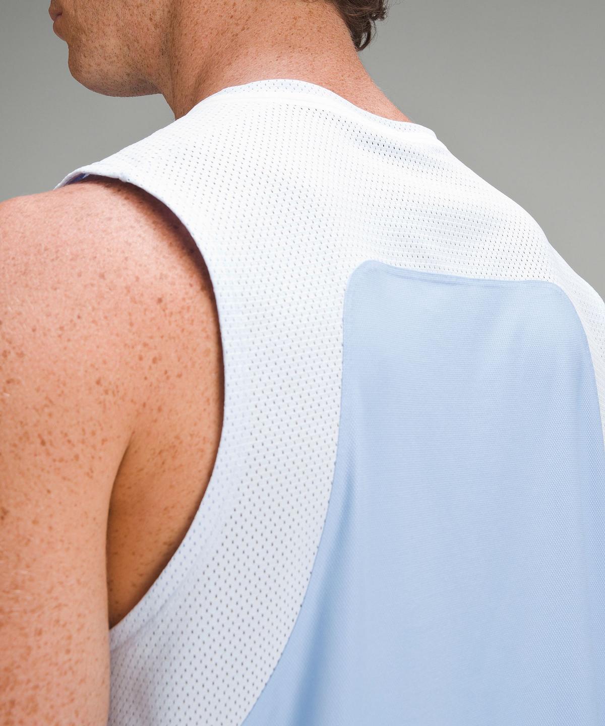 Blue Men Lululemon Tennis Sleeveless Shirts | AU_LuLu47010