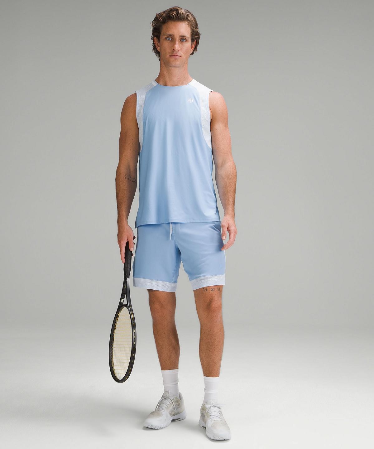 Blue Men Lululemon Tennis Sleeveless Shirts | AU_LuLu47010