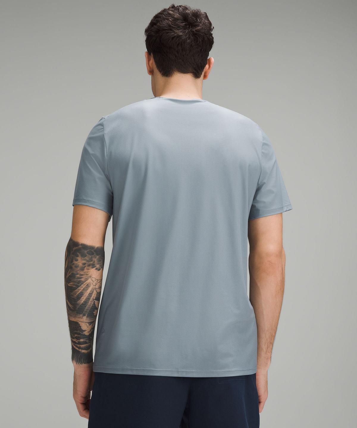 Blue Men Lululemon Ultra-Soft Nulu Short-Sleeve T-Shirt Shirts | AU_LuLu36236