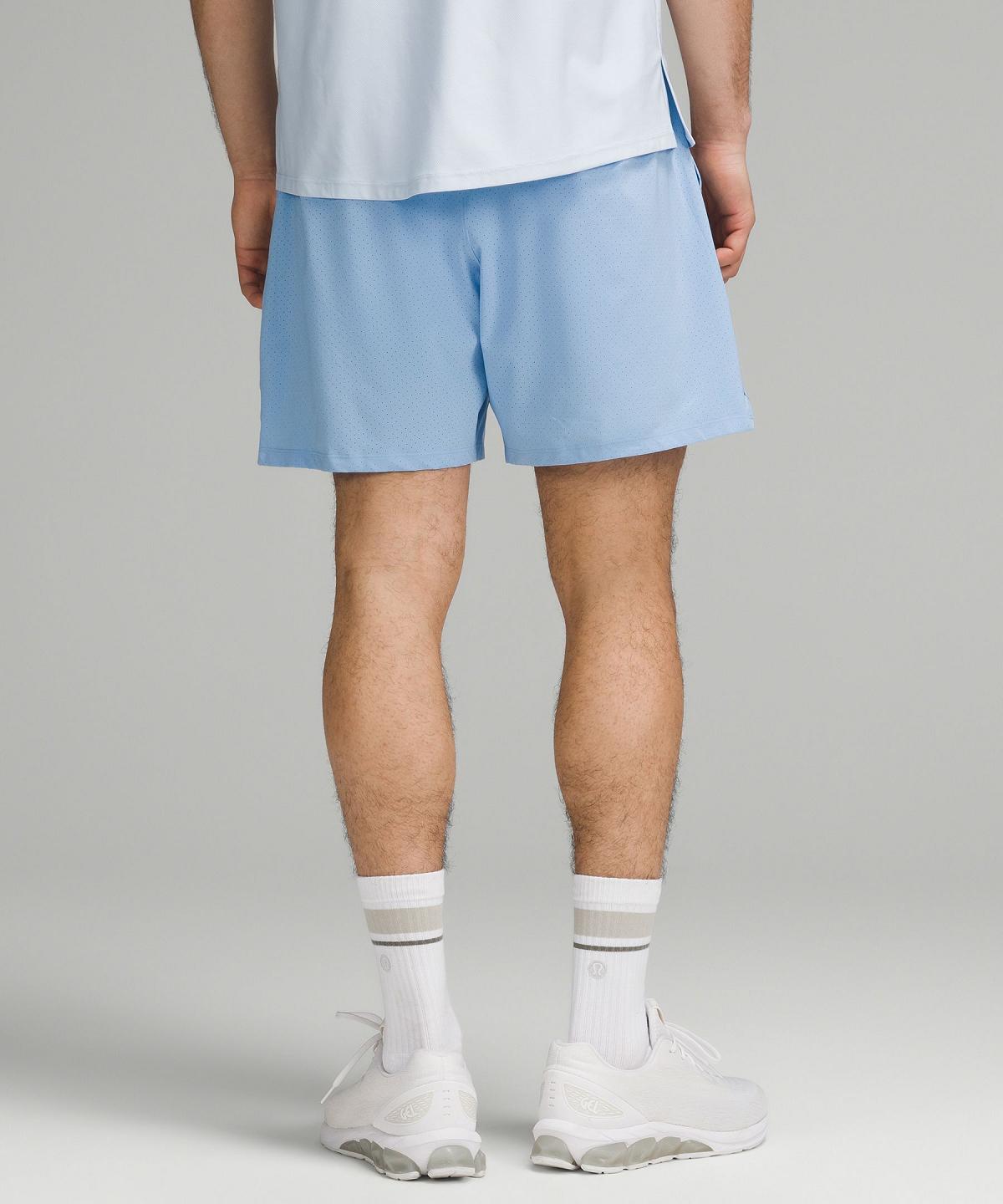 Blue Men Lululemon Vented Tennis 6" Classic Fit Shorts | AU_LuLu36963