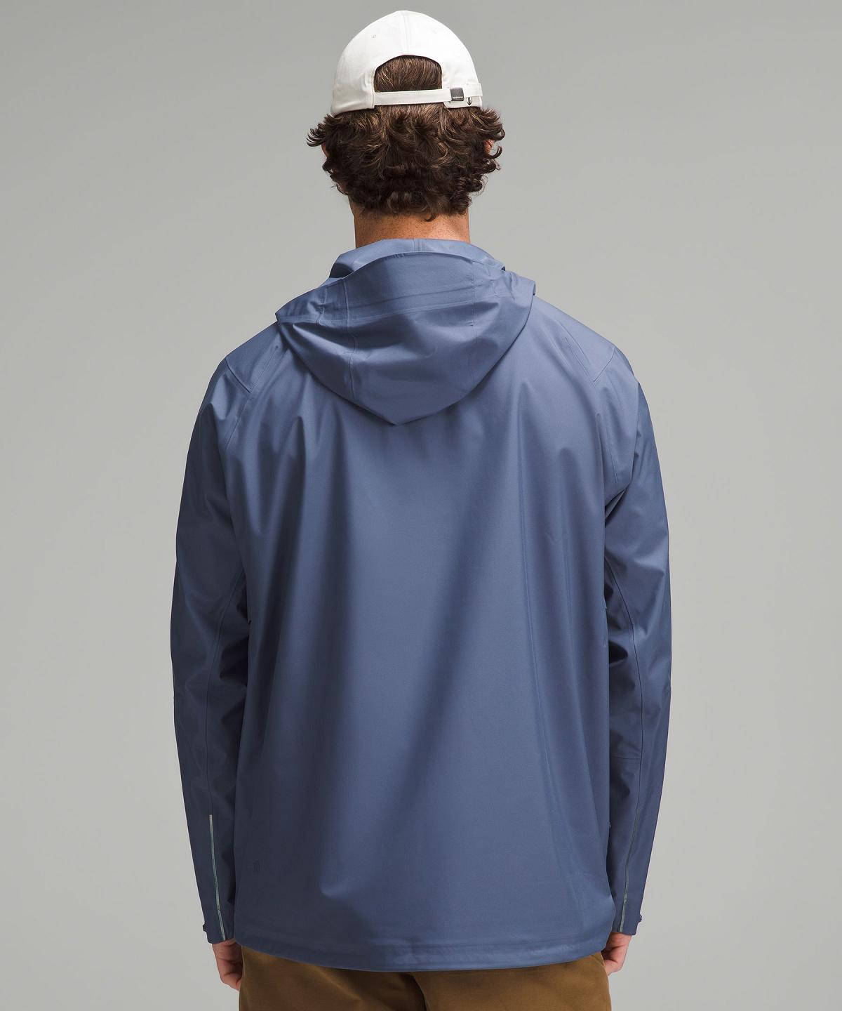 Blue Men Lululemon Waterproof Full-Zip Rain Coats & Jackets | AU_LuLu80787