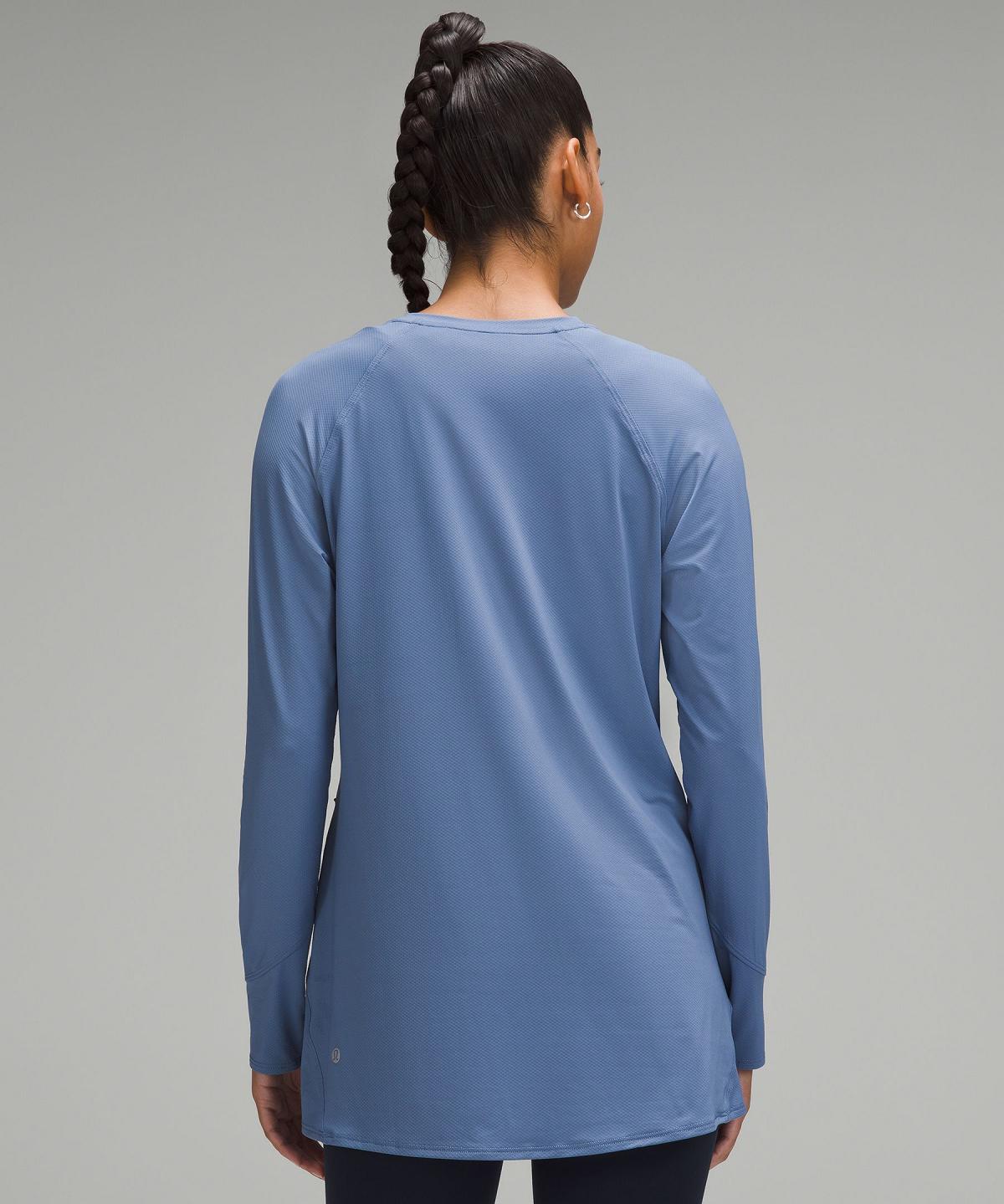 Blue Women Lululemon Abrasion-Resistant High-Coverage Long Sleeve Shirts | AU_LuLu21733