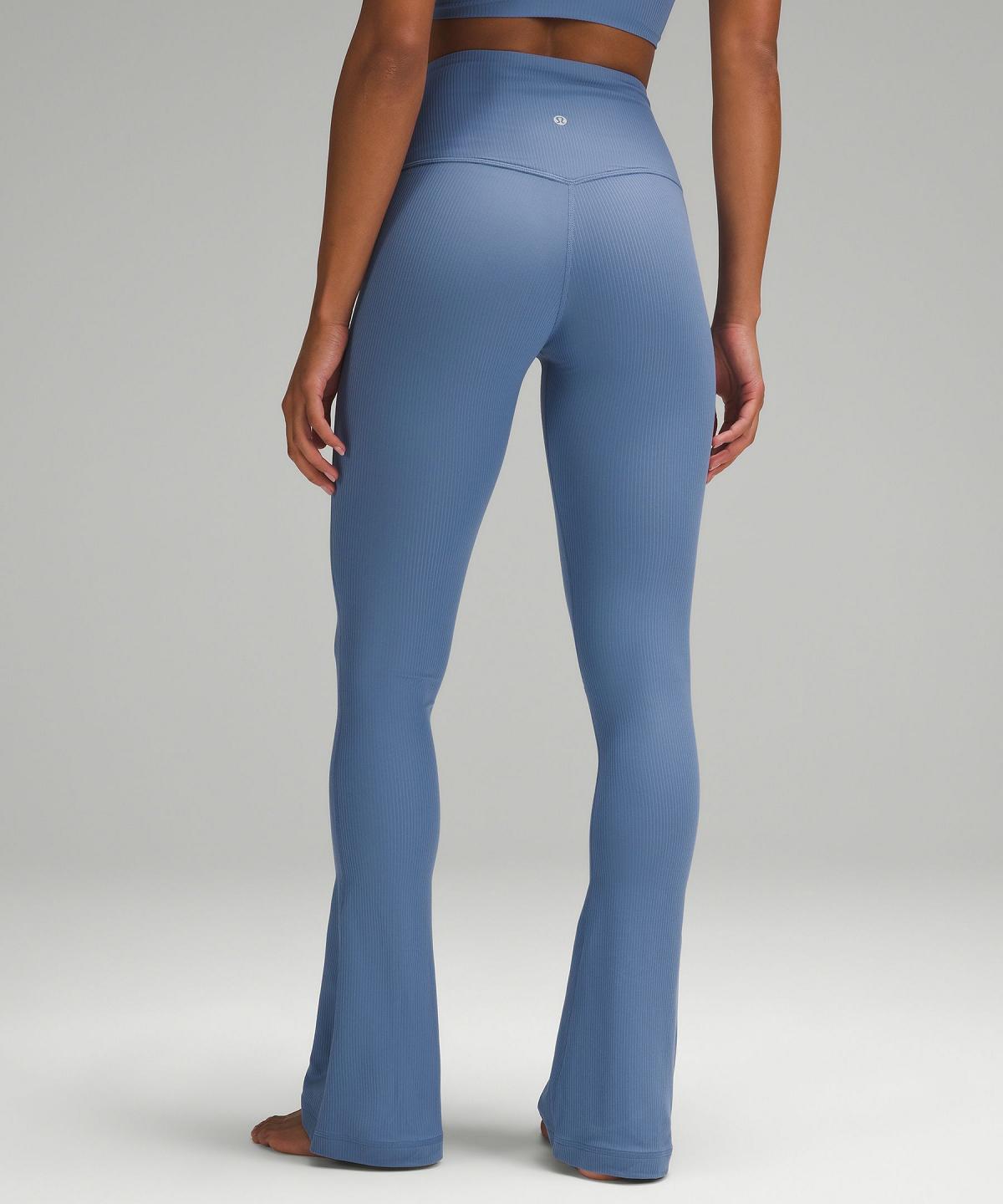 Blue Women Lululemon Align™ High-Rise Ribbed Mini-Flare Pant Leggings | AU_LuLu86159