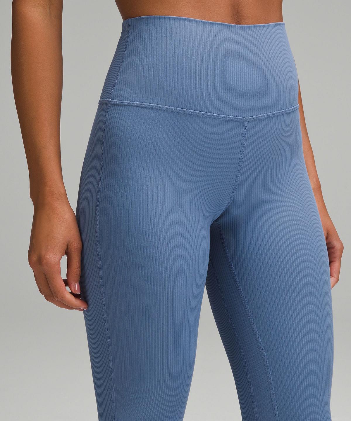 Blue Women Lululemon Align™ High-Rise Ribbed Mini-Flare Pant Leggings | AU_LuLu86159