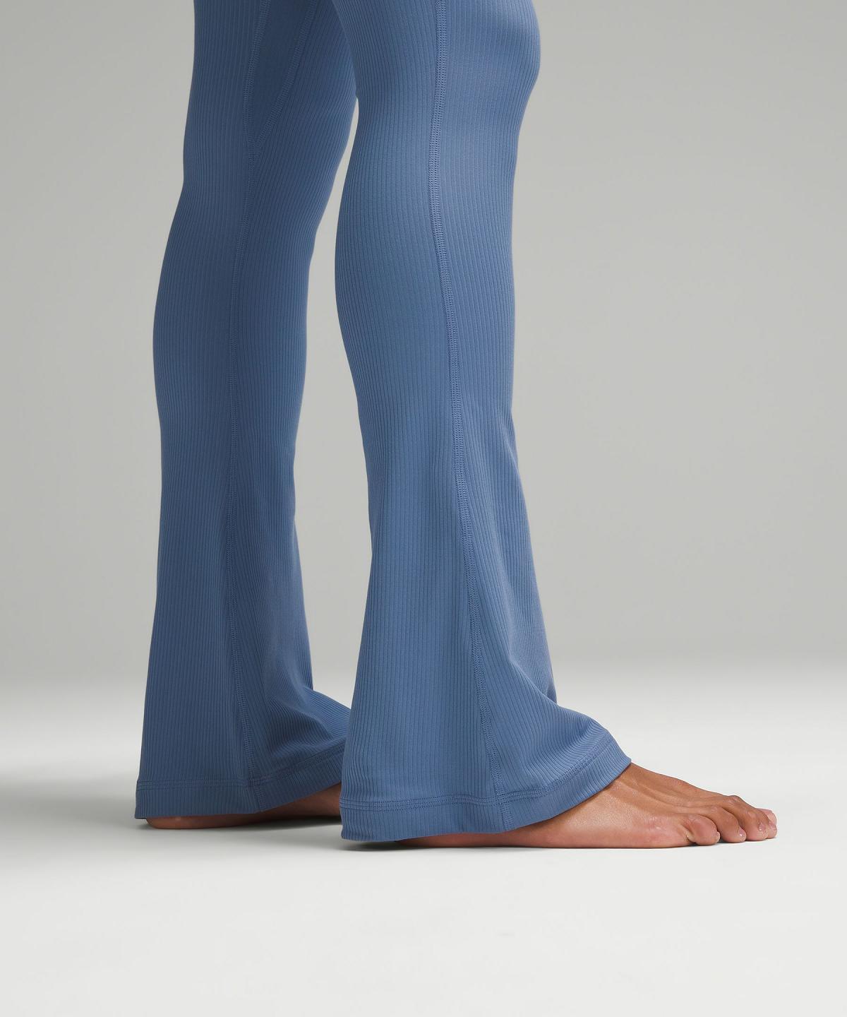 Blue Women Lululemon Align™ High-Rise Ribbed Mini-Flare Pant Leggings | AU_LuLu86159