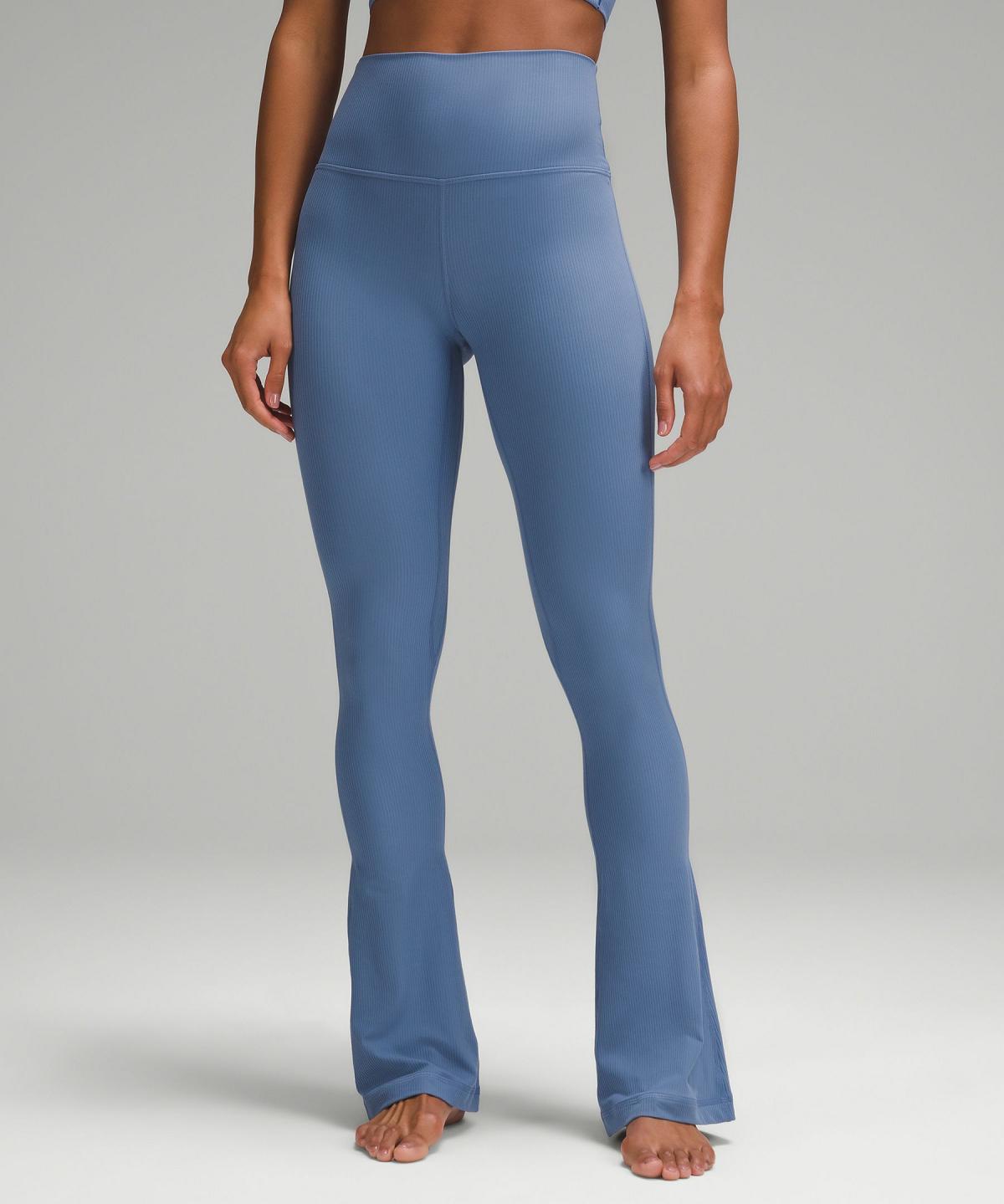 Blue Women Lululemon Align™ High-Rise Ribbed Mini-Flare Pant Leggings | AU_LuLu86159