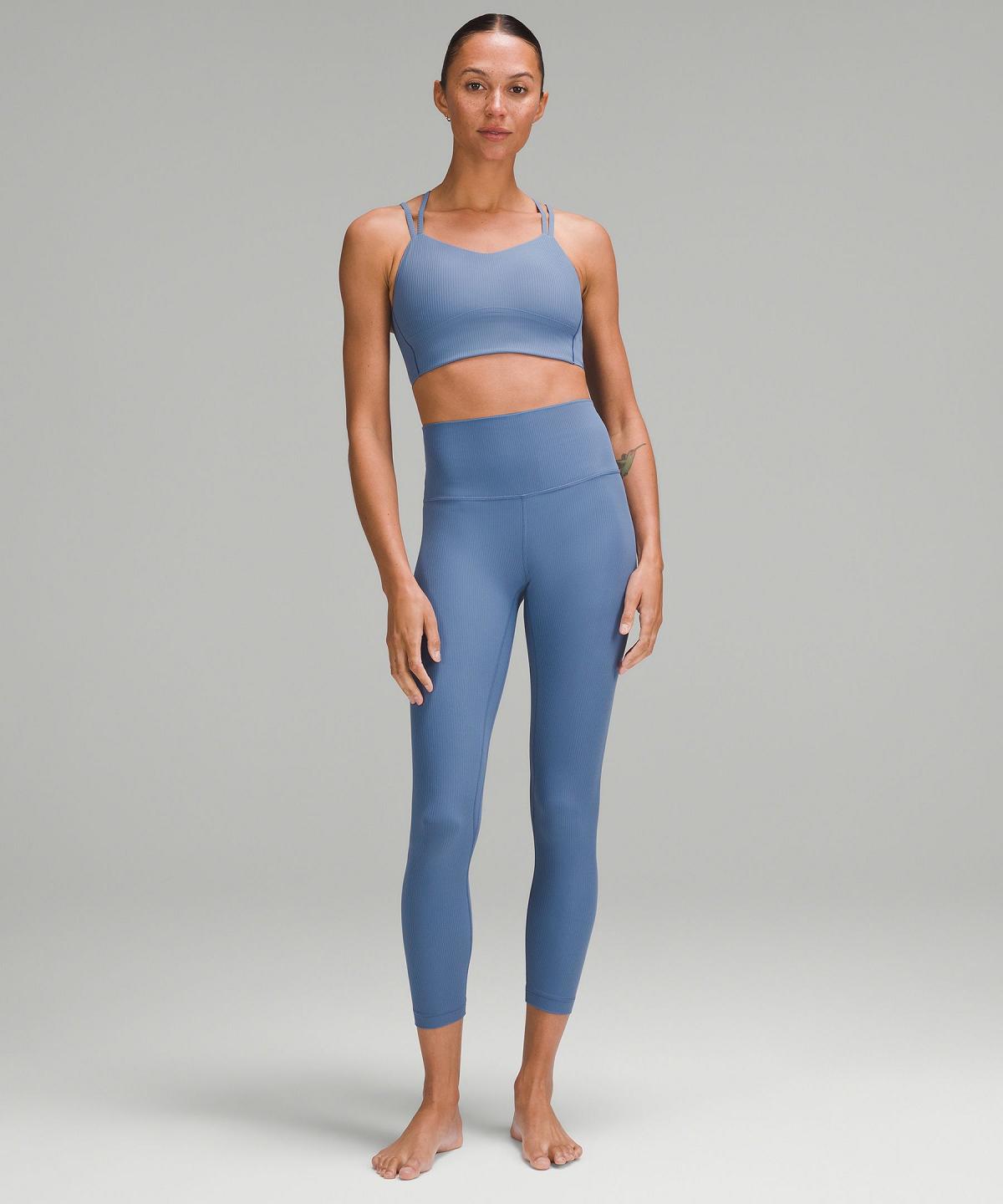 Blue Women Lululemon Align™ High-Rise Ribbed Pant 25" Leggings | AU_LuLu23845