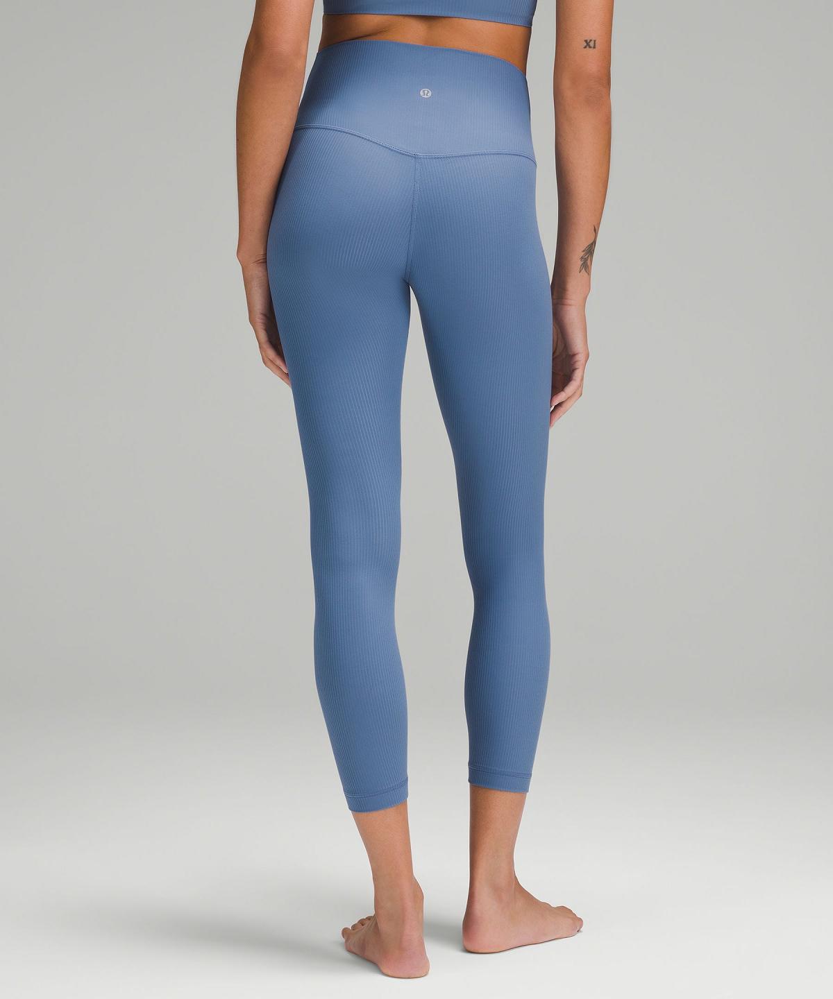 Blue Women Lululemon Align™ High-Rise Ribbed Pant 25" Leggings | AU_LuLu23845