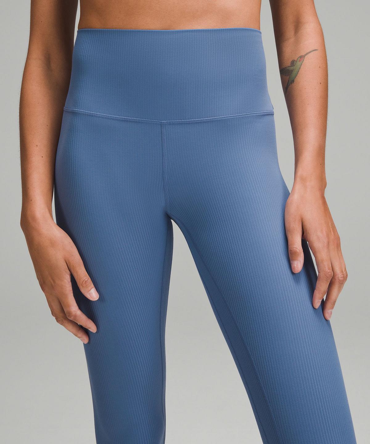 Blue Women Lululemon Align™ High-Rise Ribbed Pant 25" Leggings | AU_LuLu23845