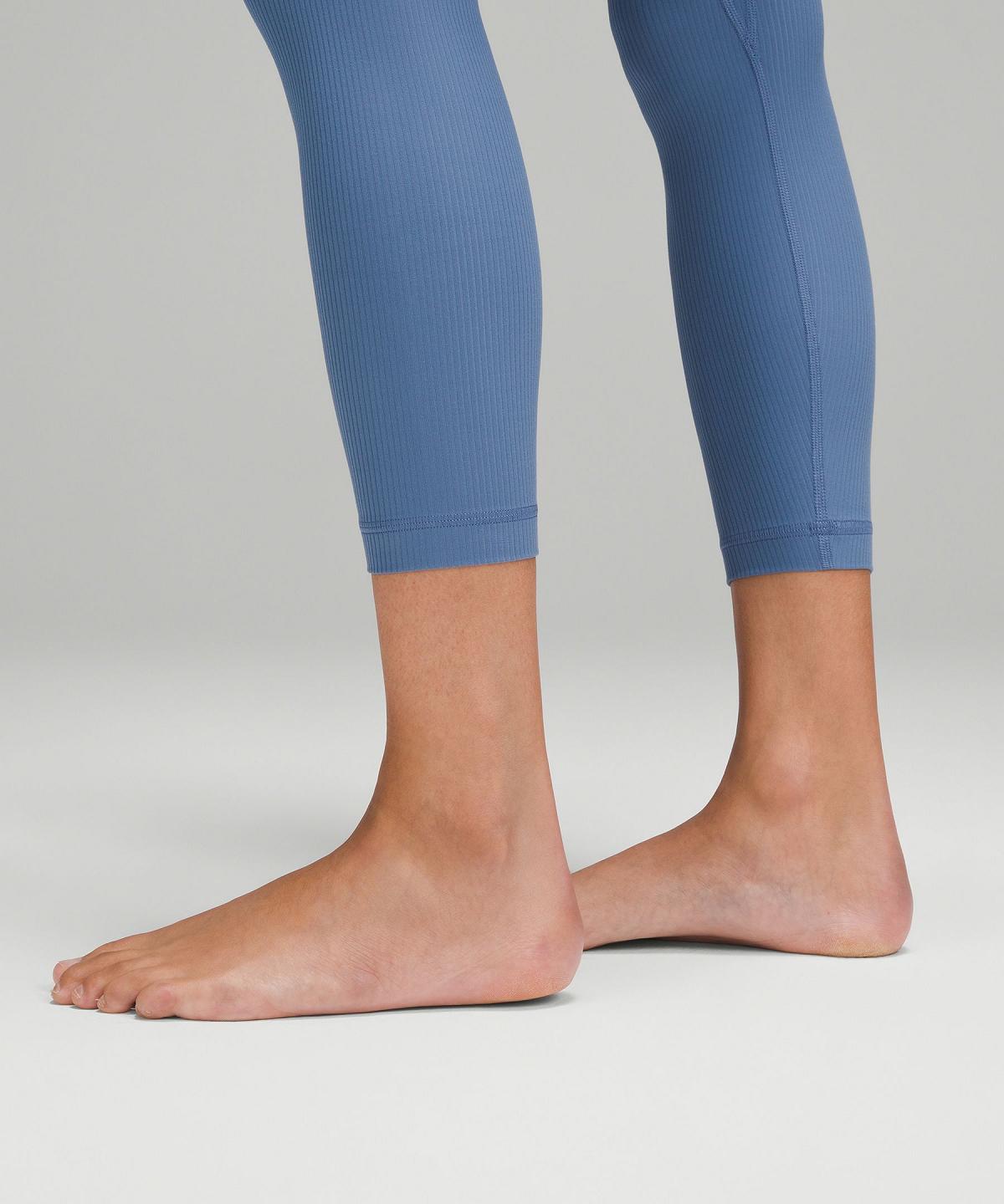 Blue Women Lululemon Align™ High-Rise Ribbed Pant 25" Leggings | AU_LuLu23845