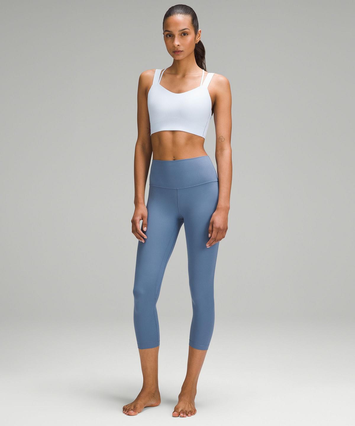 Blue Women Lululemon Align™ High-Rise Ribbed Crop 23" Pants | AU_LuLu92429