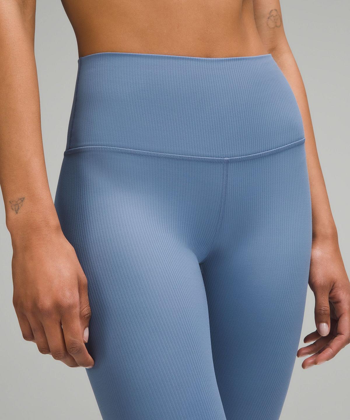 Blue Women Lululemon Align™ High-Rise Ribbed Crop 23" Pants | AU_LuLu92429