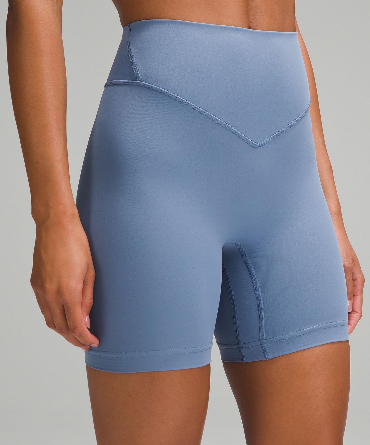 Blue Women Lululemon Breezethrough High-Rise 6" Shorts | AU_LuLu58956