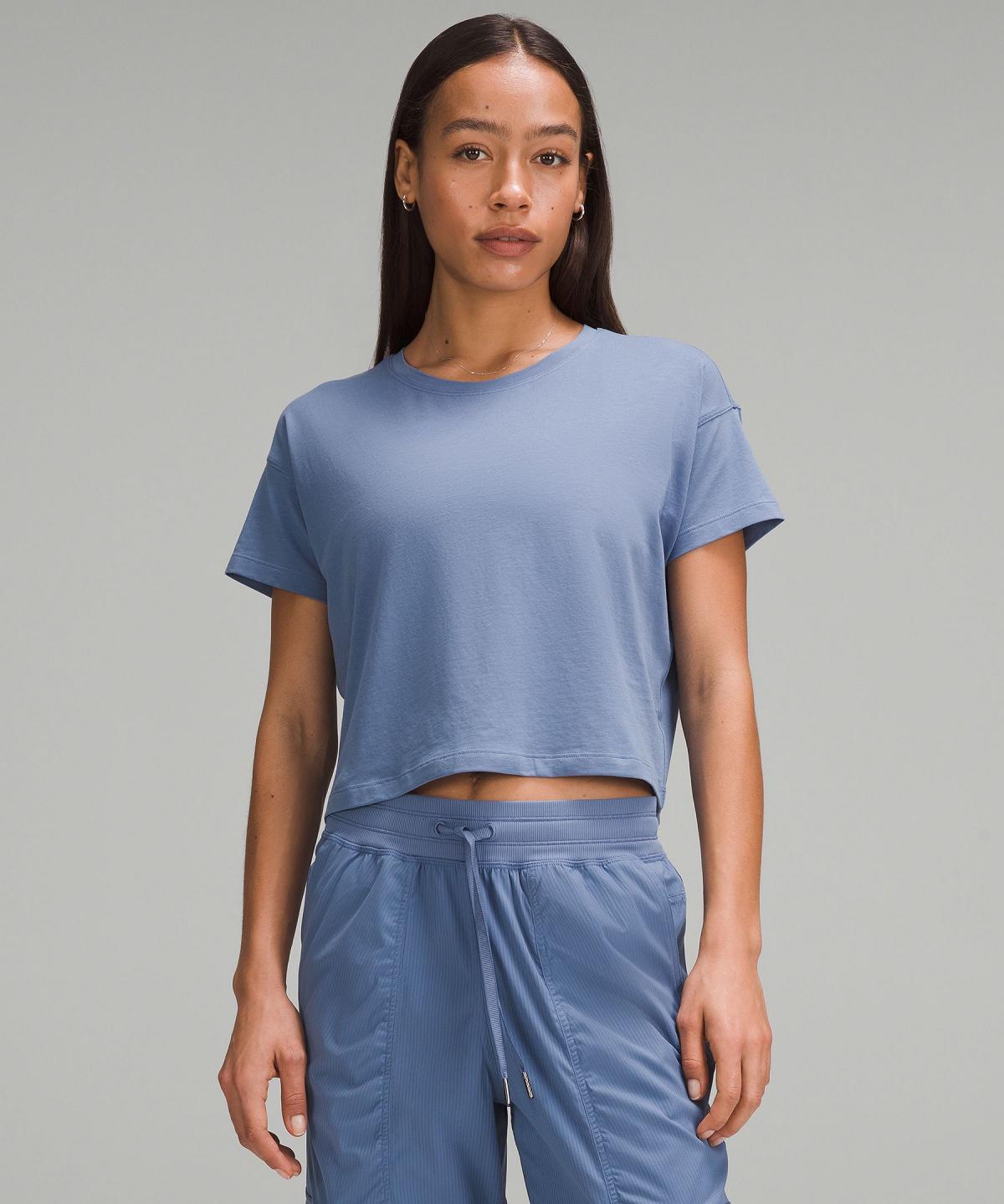 Blue Women Lululemon Cates T-Shirt Shirts | AU_LuLu30481