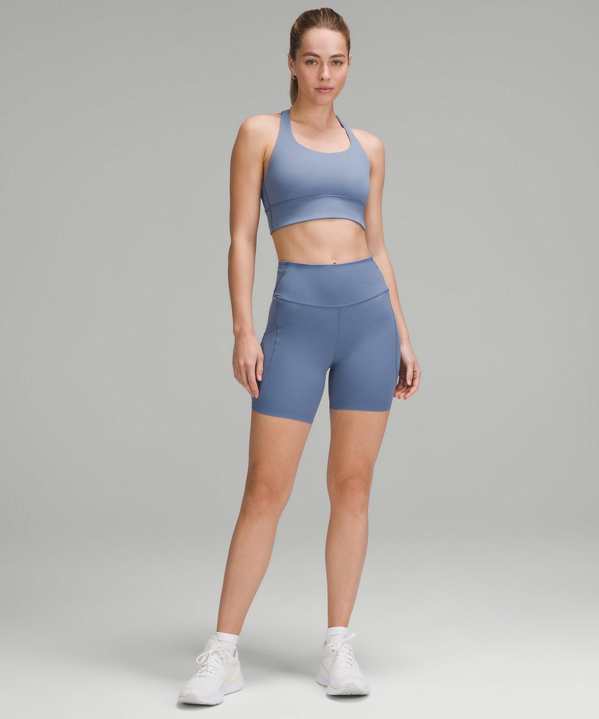 Blue Women Lululemon Fast and Free High-Rise 6" Shorts | AU_LuLu17048