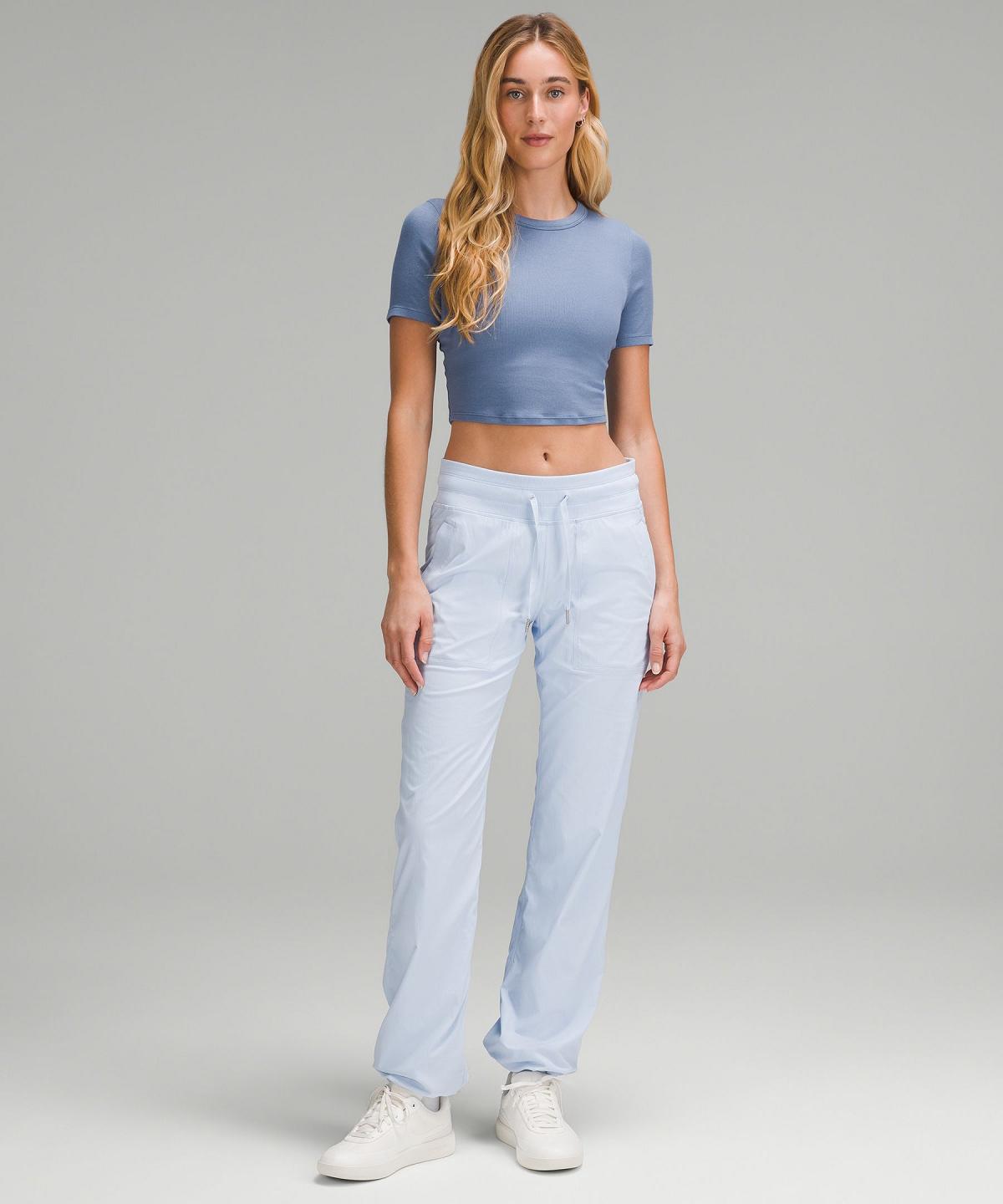 Blue Women Lululemon Hold Tight Straight Hem Cropped T Shirts | AU_LuLu54842