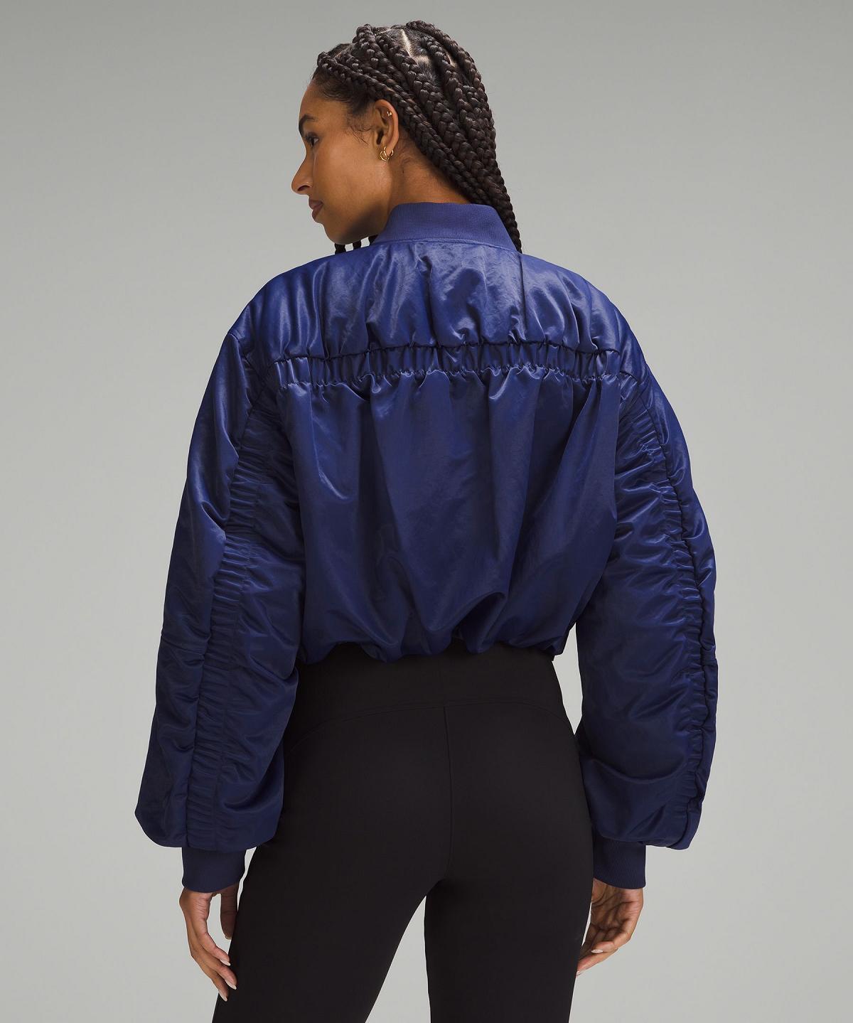 Blue Women Lululemon Insulated Ruched Bomber Coats & Jackets | AU_LuLu46686