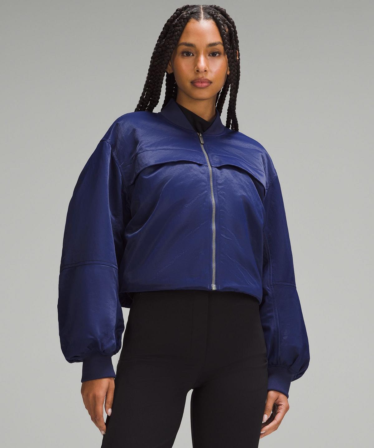 Blue Women Lululemon Insulated Ruched Bomber Coats & Jackets | AU_LuLu46686