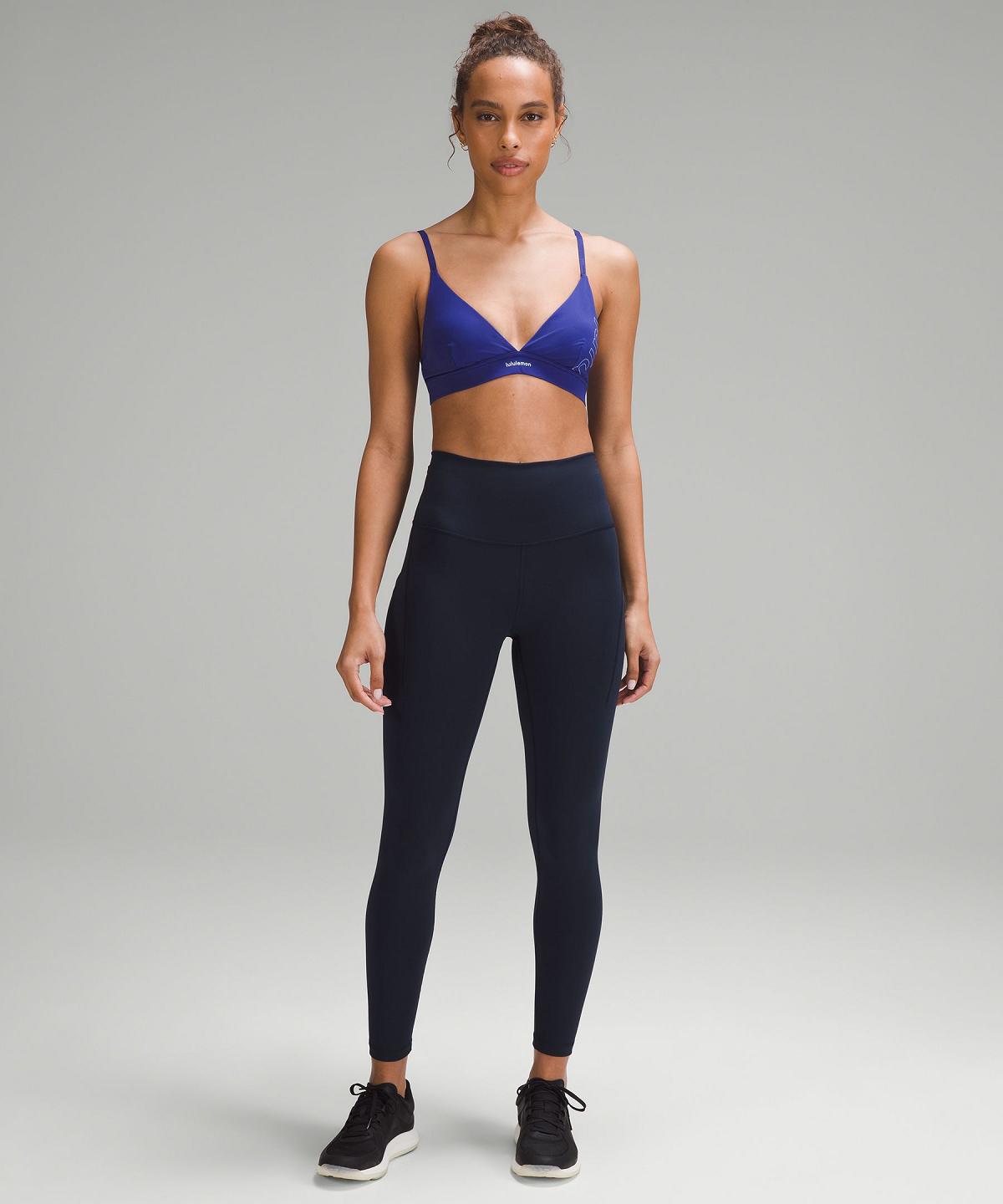 Blue Women Lululemon License to Train Triangle Light Support, A/B Cup Sports Bra | AU_LuLu34284