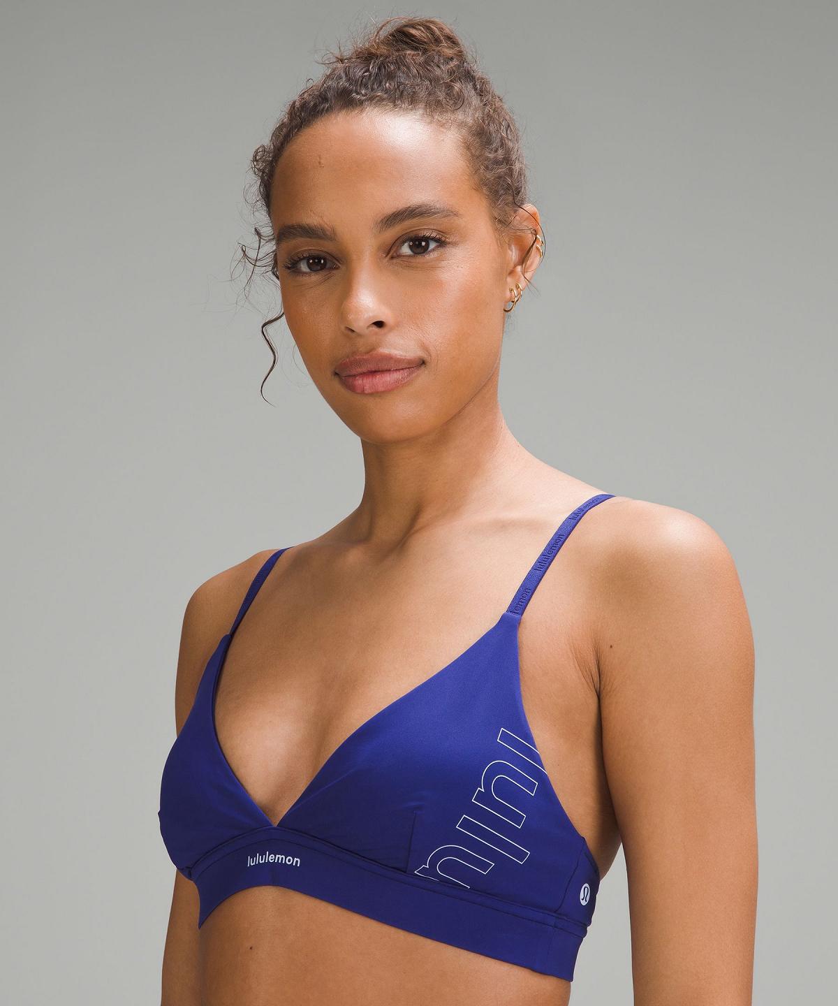 Blue Women Lululemon License to Train Triangle Light Support, A/B Cup Sports Bra | AU_LuLu34284