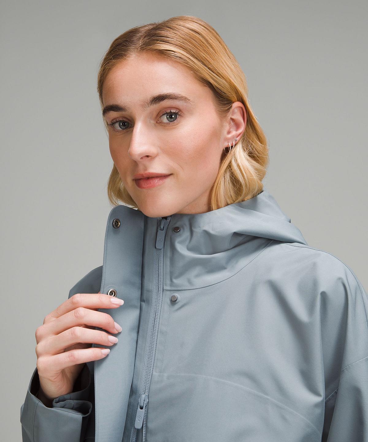 Blue Women Lululemon Mid-Length Waterproof Rain Coat Coats & Jackets | AU_LuLu98689