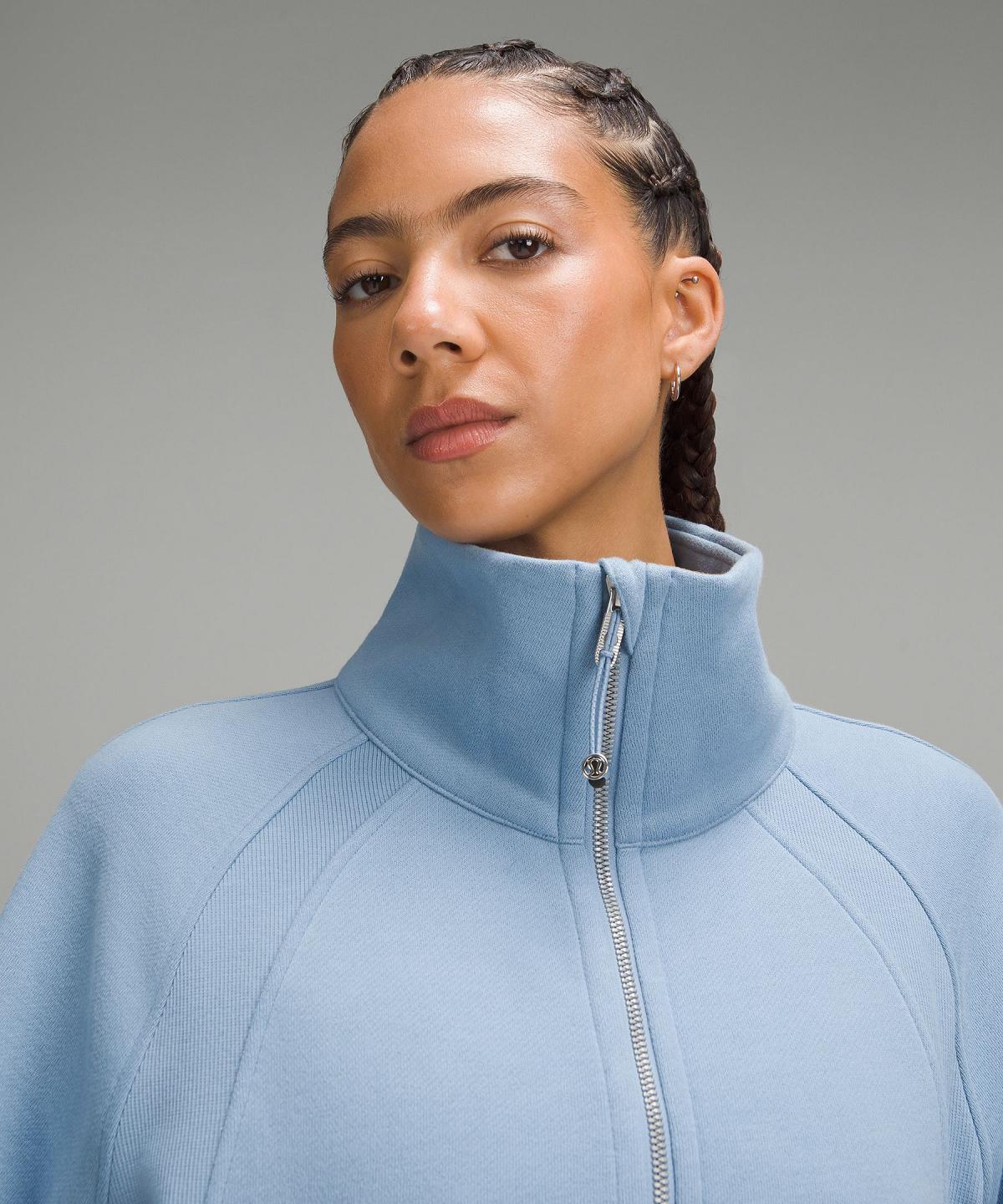 Blue Women Lululemon Scuba Oversized Funnel-Neck Half Zip Hoodies & Sweatshirts | AU_LuLu10383