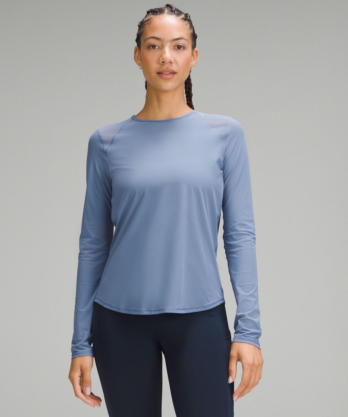 Blue Women Lululemon Sculpt Long-Sleeve Shirts | AU_LuLu90521