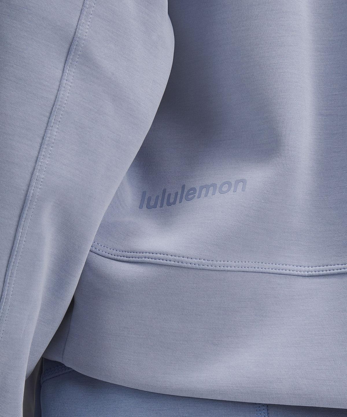 Blue Women Lululemon Softstreme Perfectly Oversized Cropped Crew Hoodies & Sweatshirts | AU_LuLu87714