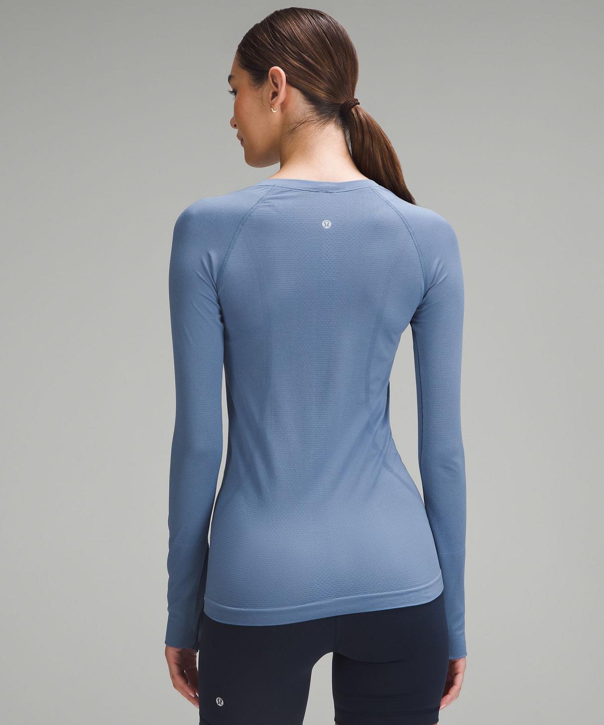 Blue Women Lululemon Swiftly Tech Long-Sleeve 2.0 Shirts | AU_LuLu85420