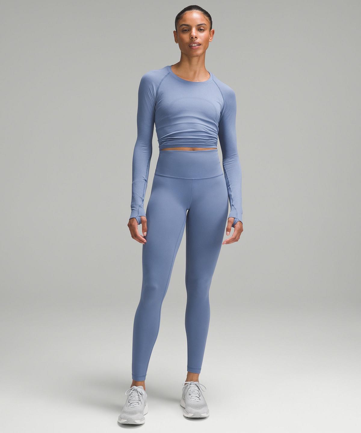 Blue Women Lululemon Swiftly Tech Long-Sleeve 2.0 Shirts | AU_LuLu17296