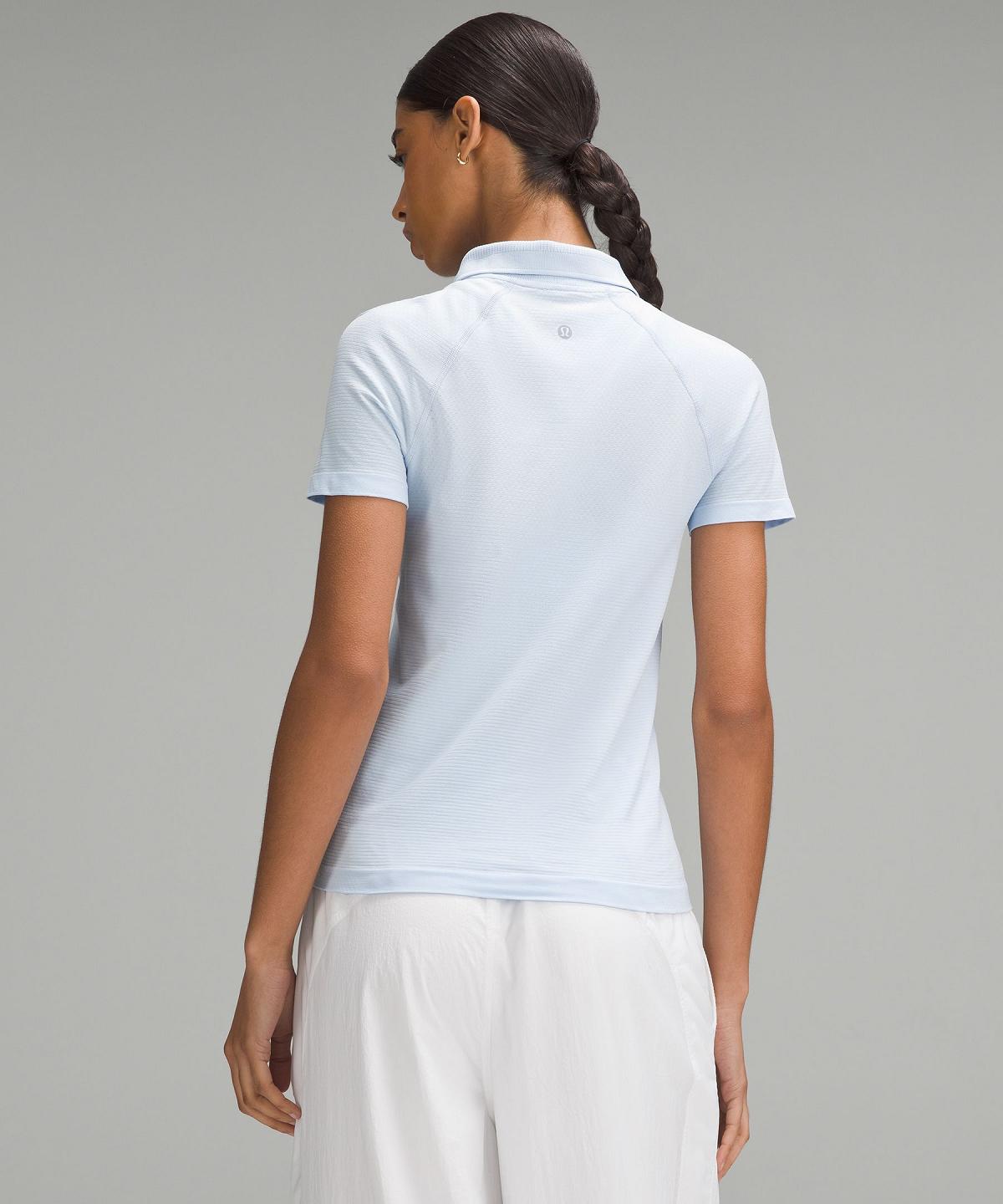 Blue Women Lululemon Swiftly Tech Short-Sleeve Polo Shirts | AU_LuLu57057