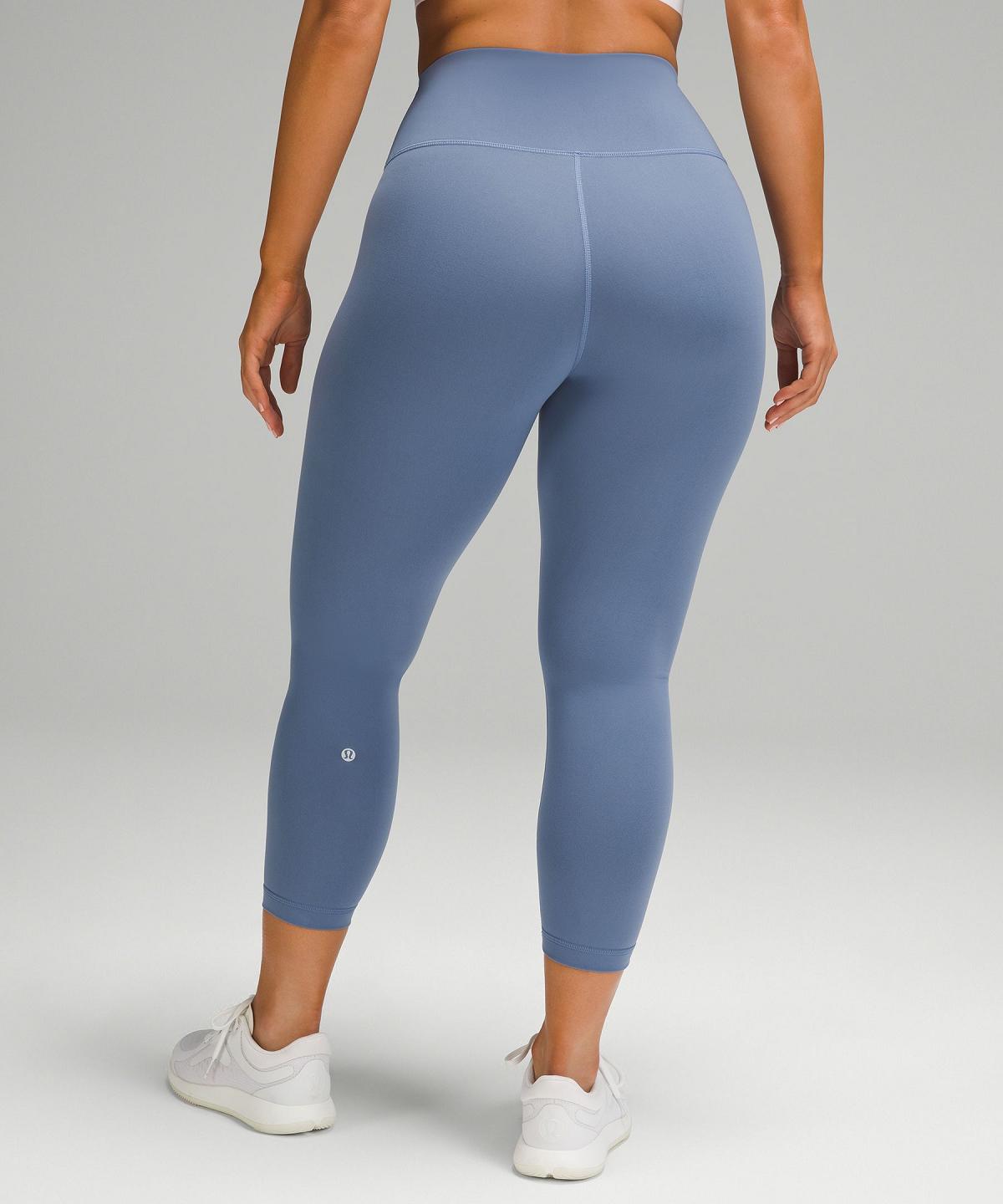 Blue Women Lululemon Wunder Train Contour Fit High-Rise Crop 23" Leggings | AU_LuLu93305