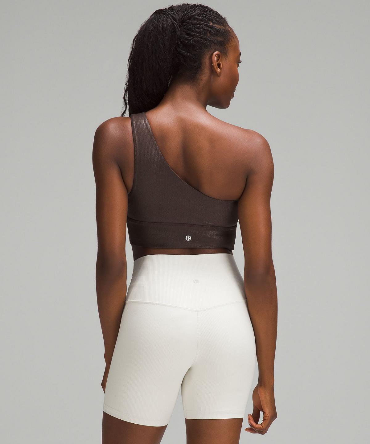 Brown Women Lululemon Align™ Asymmetrical Ribbed Sports Bra | AU_LuLu45976