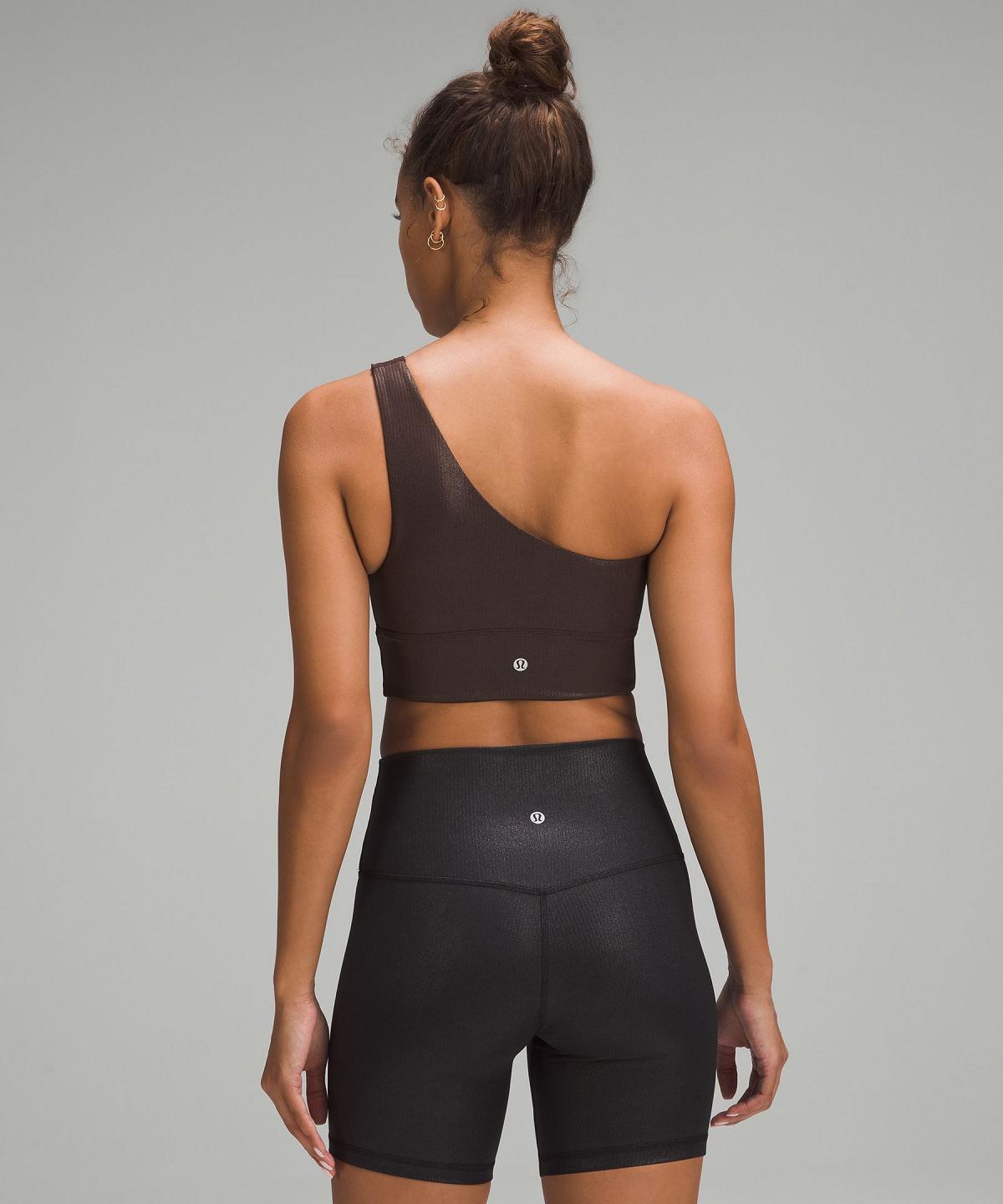 Brown Women Lululemon Align™ Asymmetrical Ribbed Sports Bra | AU_LuLu10880