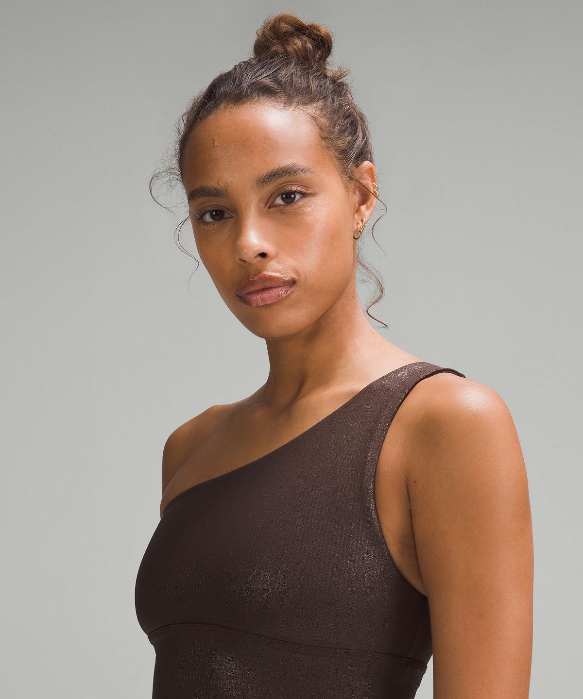 Brown Women Lululemon Align™ Asymmetrical Ribbed Sports Bra | AU_LuLu10880