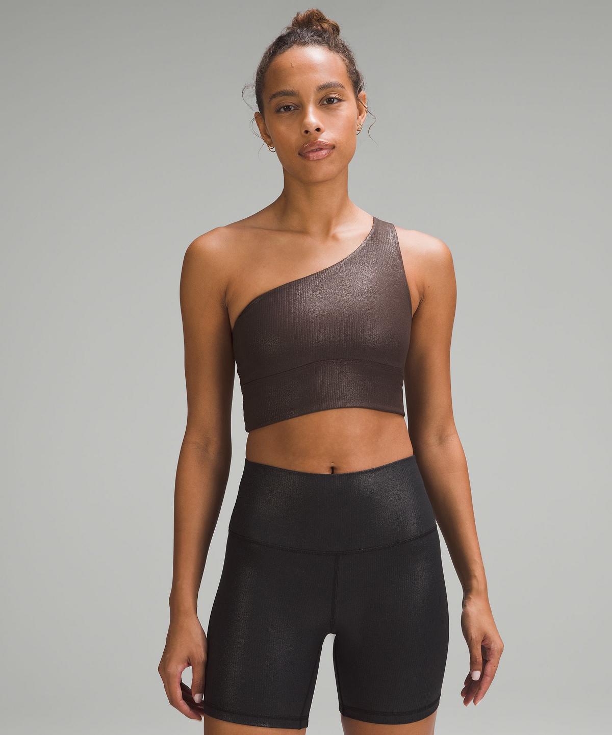 Brown Women Lululemon Align™ Asymmetrical Ribbed Sports Bra | AU_LuLu10880