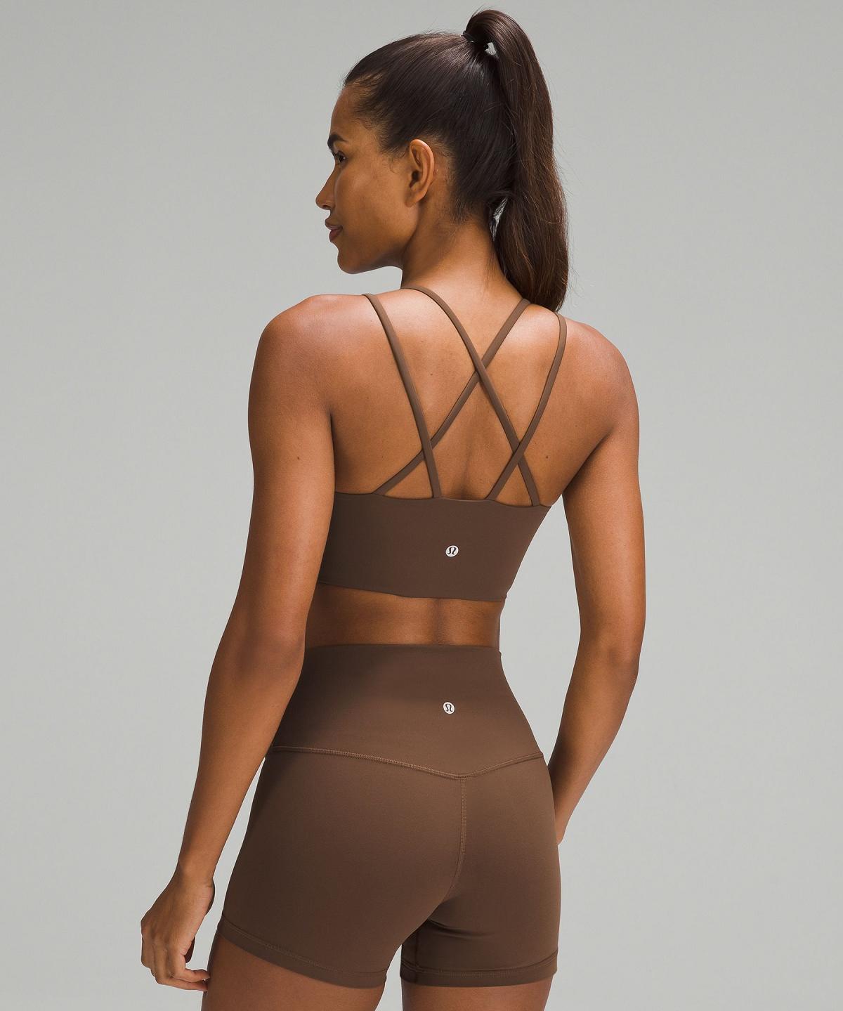 Brown Women Lululemon Like a Cloud Longline Sports Bra | AU_LuLu49379