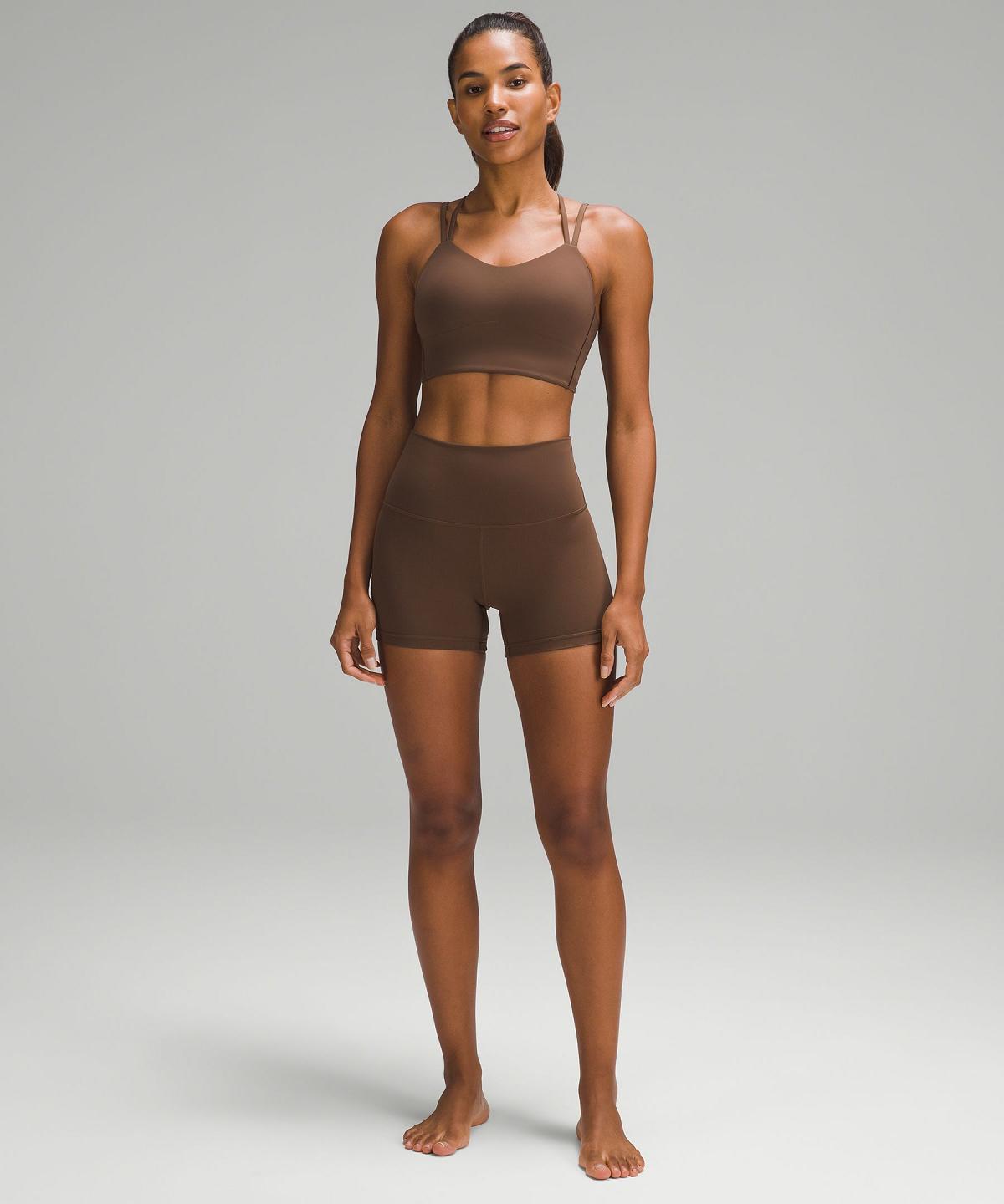 Brown Women Lululemon Like a Cloud Longline Sports Bra | AU_LuLu49379